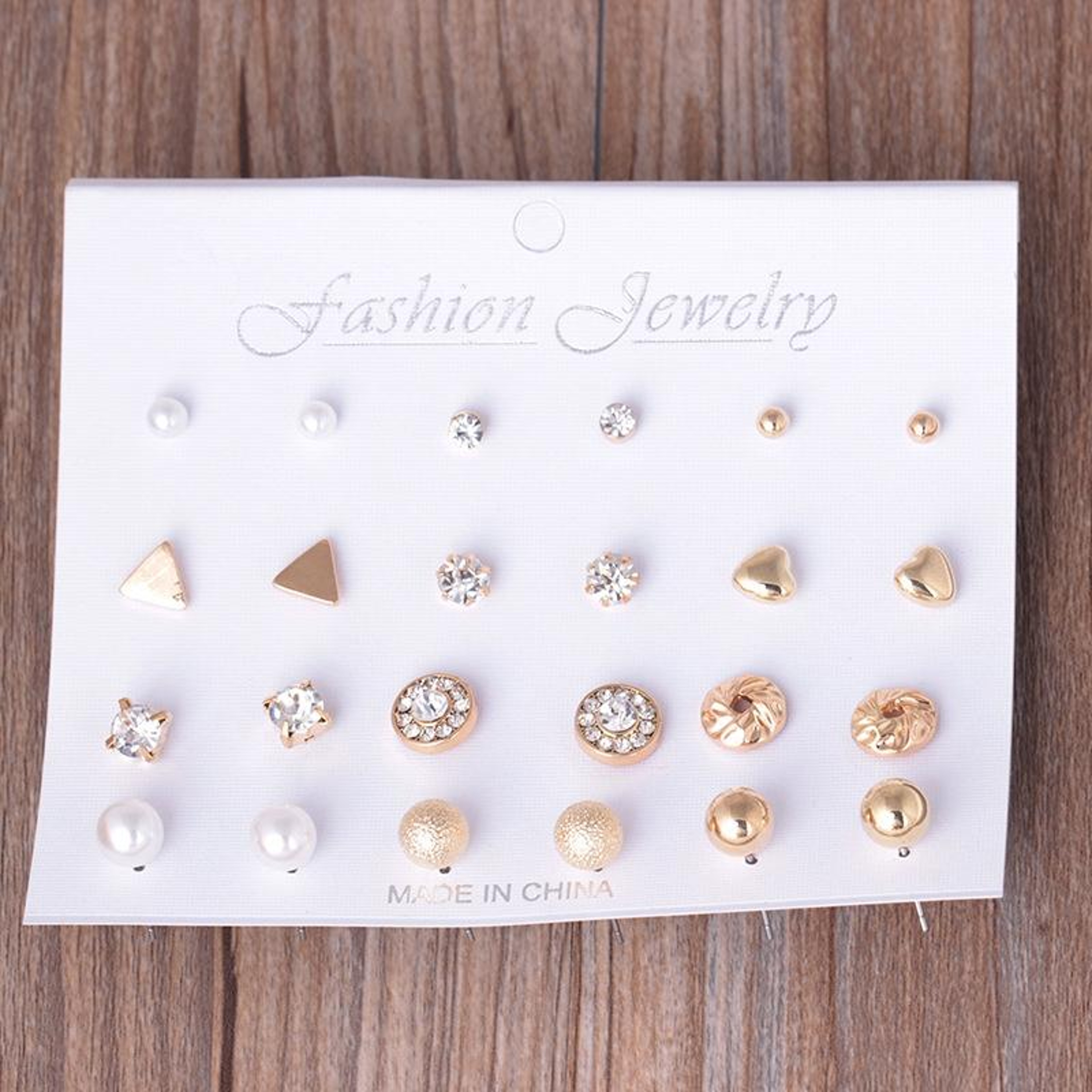 Assorted Stud Earrings Set For Women  Girls Trendy Multiple Earrings Collection Gift Pack 0