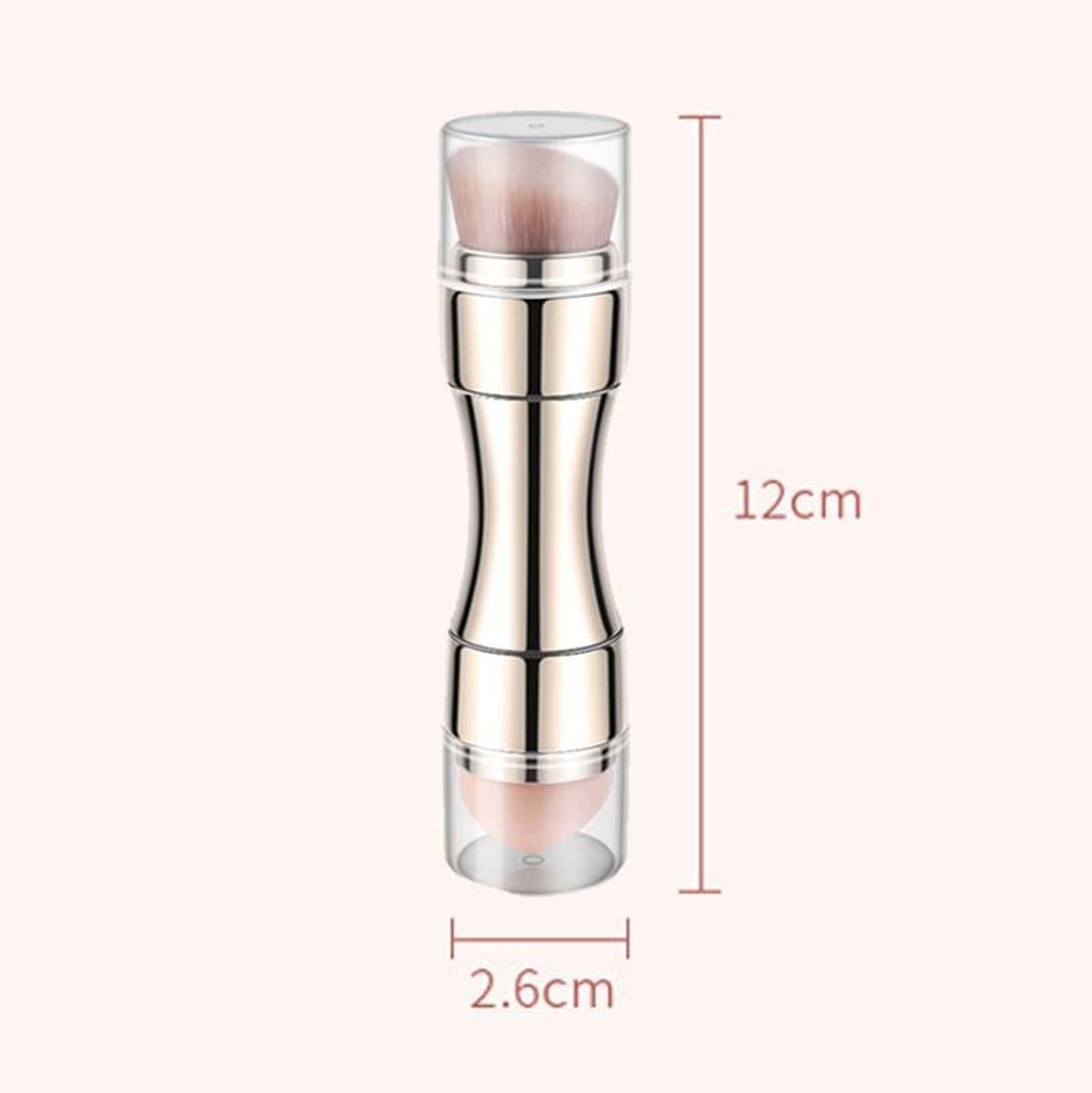 4 In 1 Retractable Makeup Brush Travel Friendly Multi Purpose Makeup Brush With Sponge And Eyeshado 3