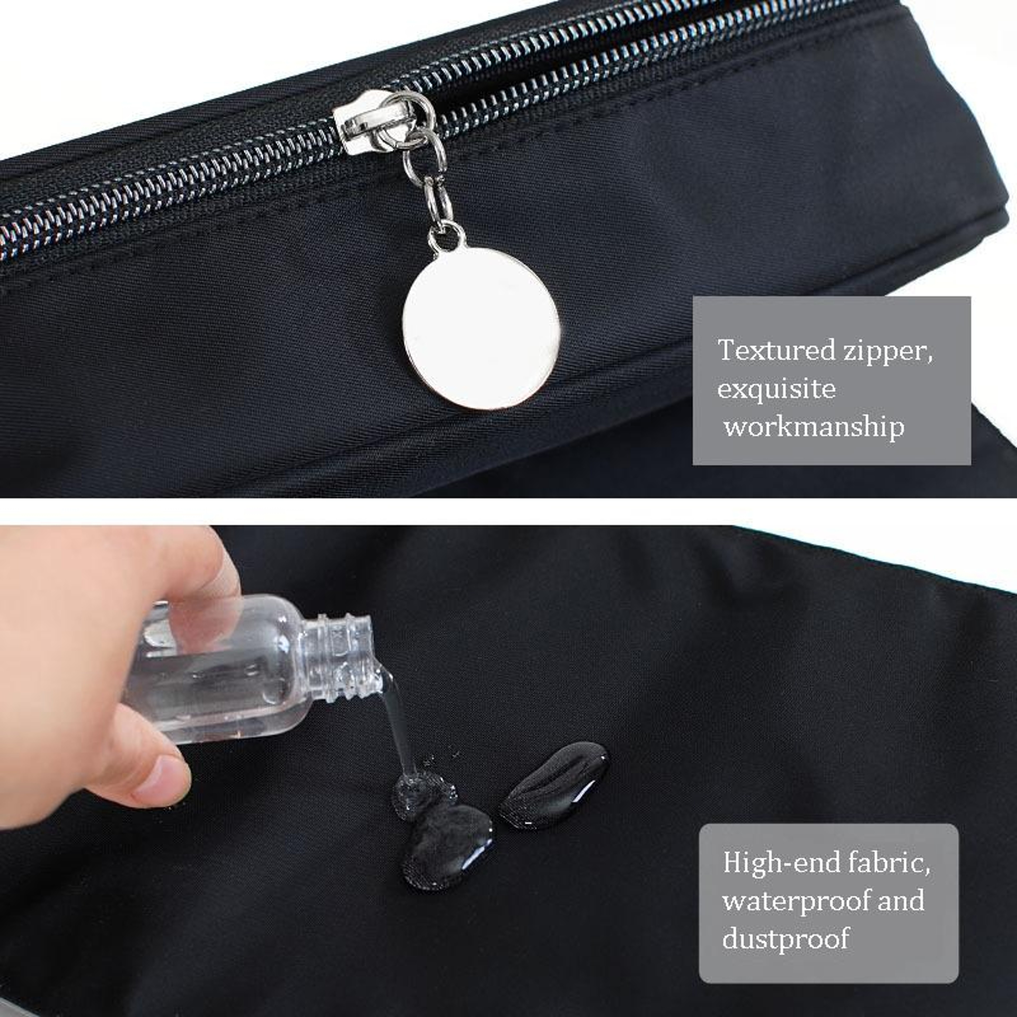 Multifunctional Makeup Brush Organizer Travel Cosmetic Bag Waterproof Folding Kit 6