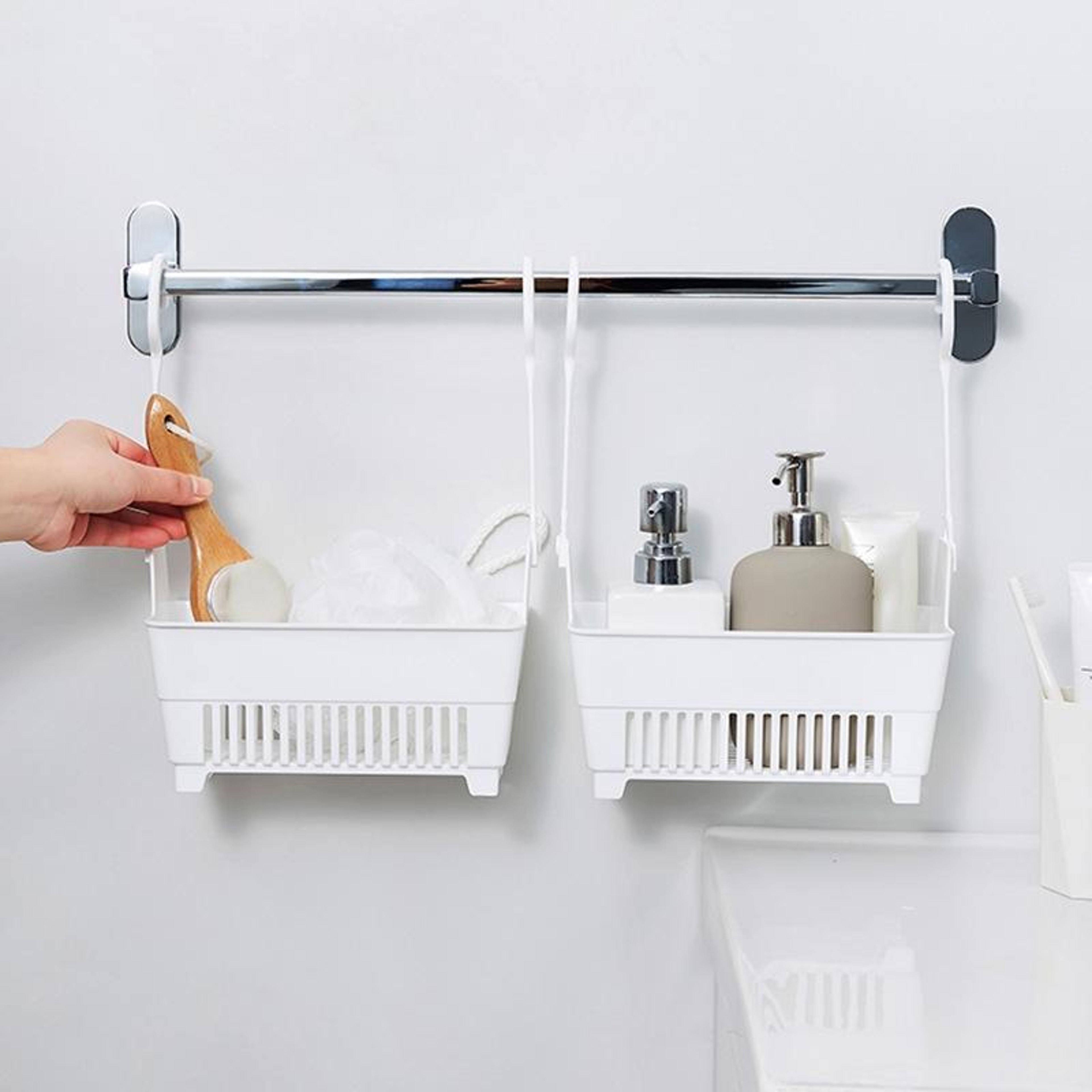 Stackable Hanging Drainage Basket for Kitchen and Bathroom Storage – view 2