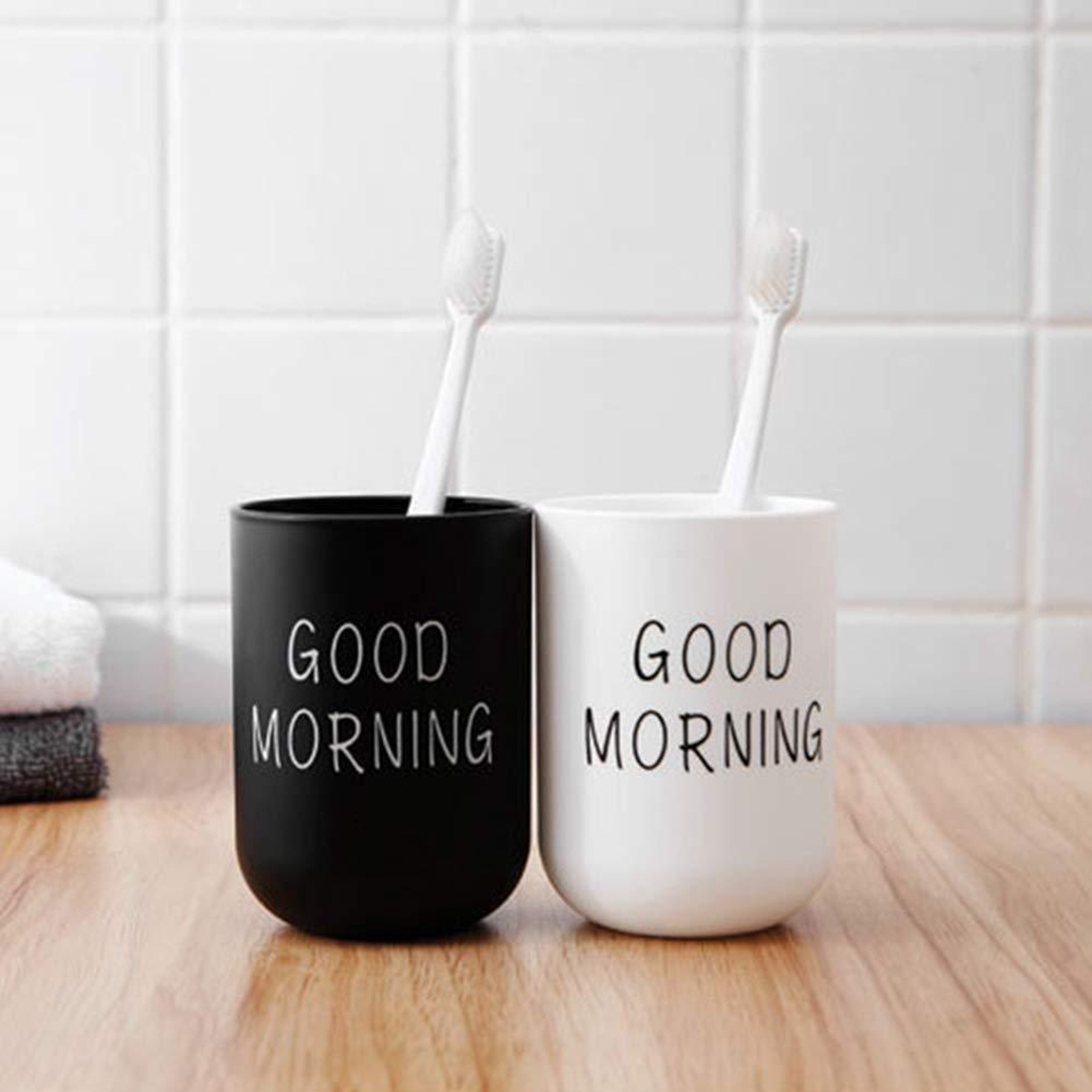 Durable Mouthwash Cup And Toothbrush Rinse Cup For Bathroom Vanity 0