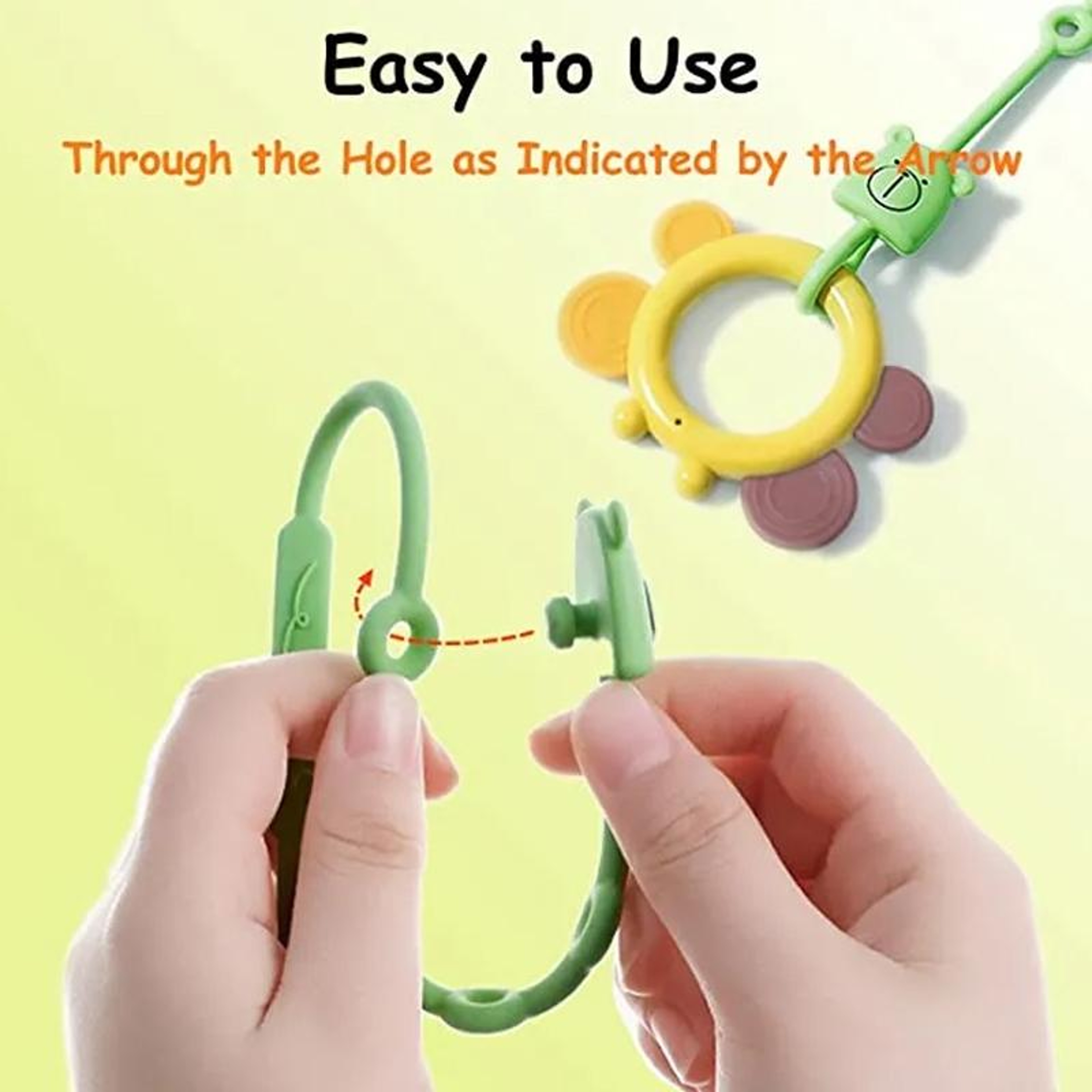 Bear Silicone Pacifier Clip Anti-Lost Chain Baby Teether Holder  Adjustable – view 6