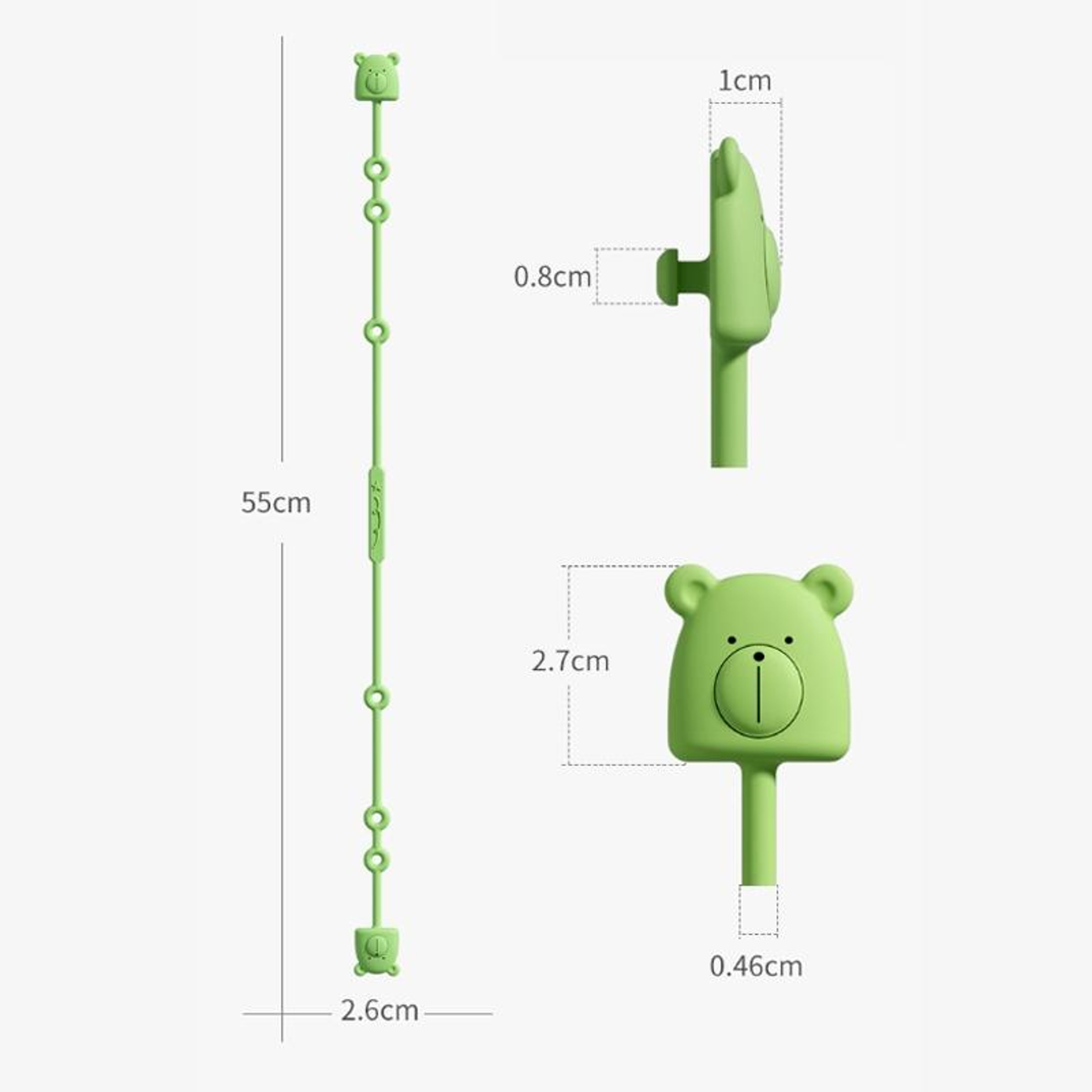 Bear Silicone Pacifier Clip Anti-Lost Chain Baby Teether Holder  Adjustable – view 7