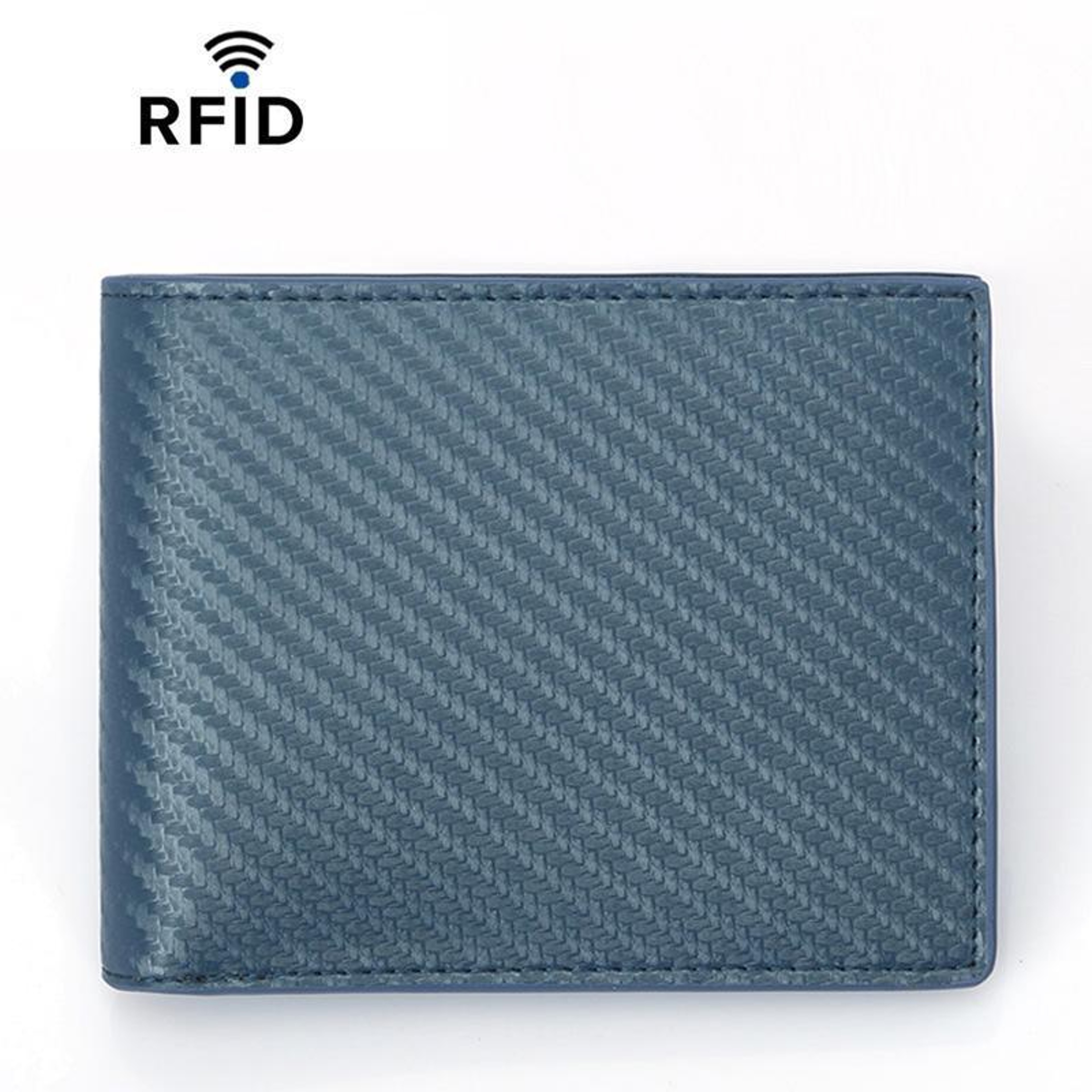 RFID Blocking Slim Leather Wallet For Men With 10 Card Slots Secure Minimalist Billfold 10