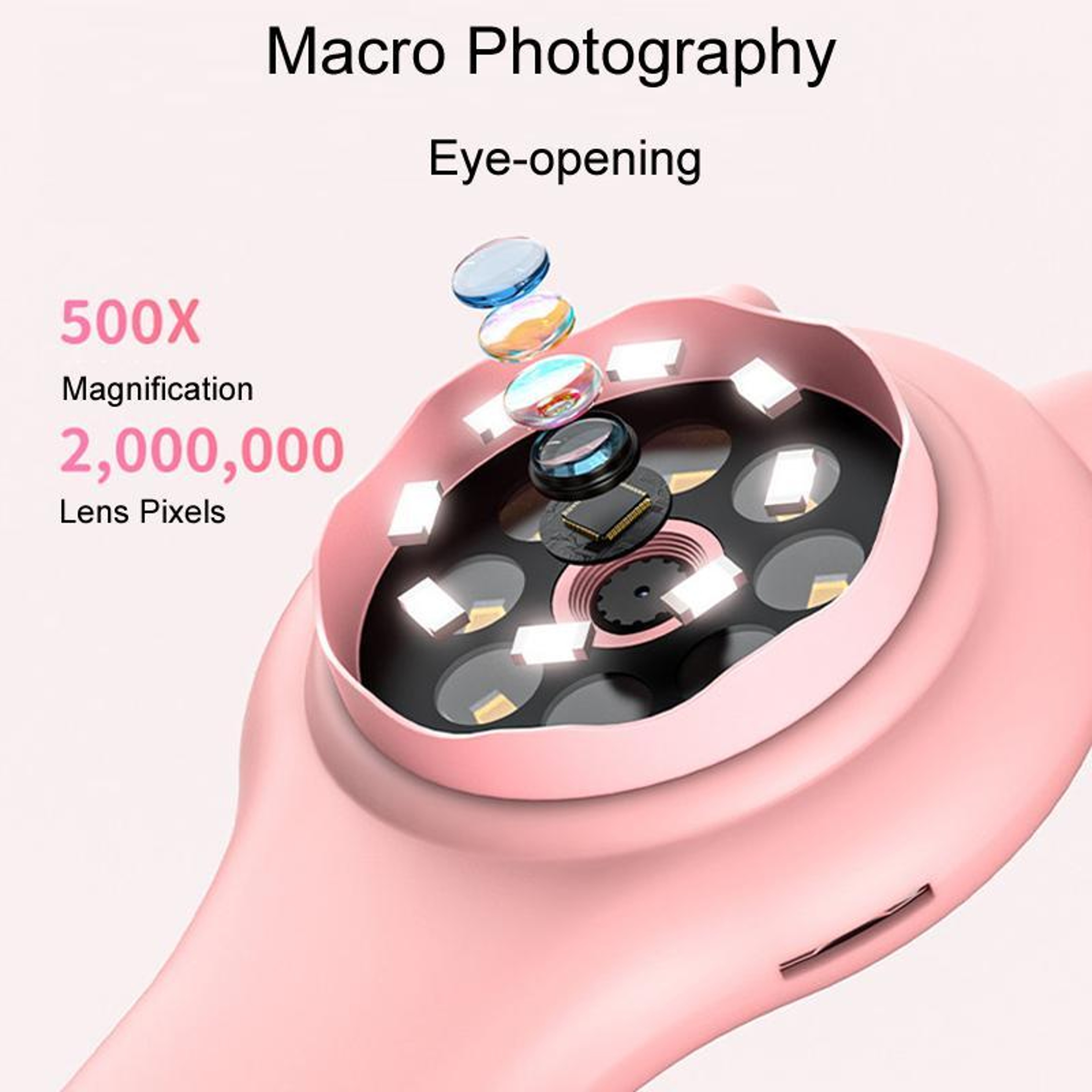 Kids Digital Microscope Toy Children Science Experiment Setout Screen Macro Lens – view 8