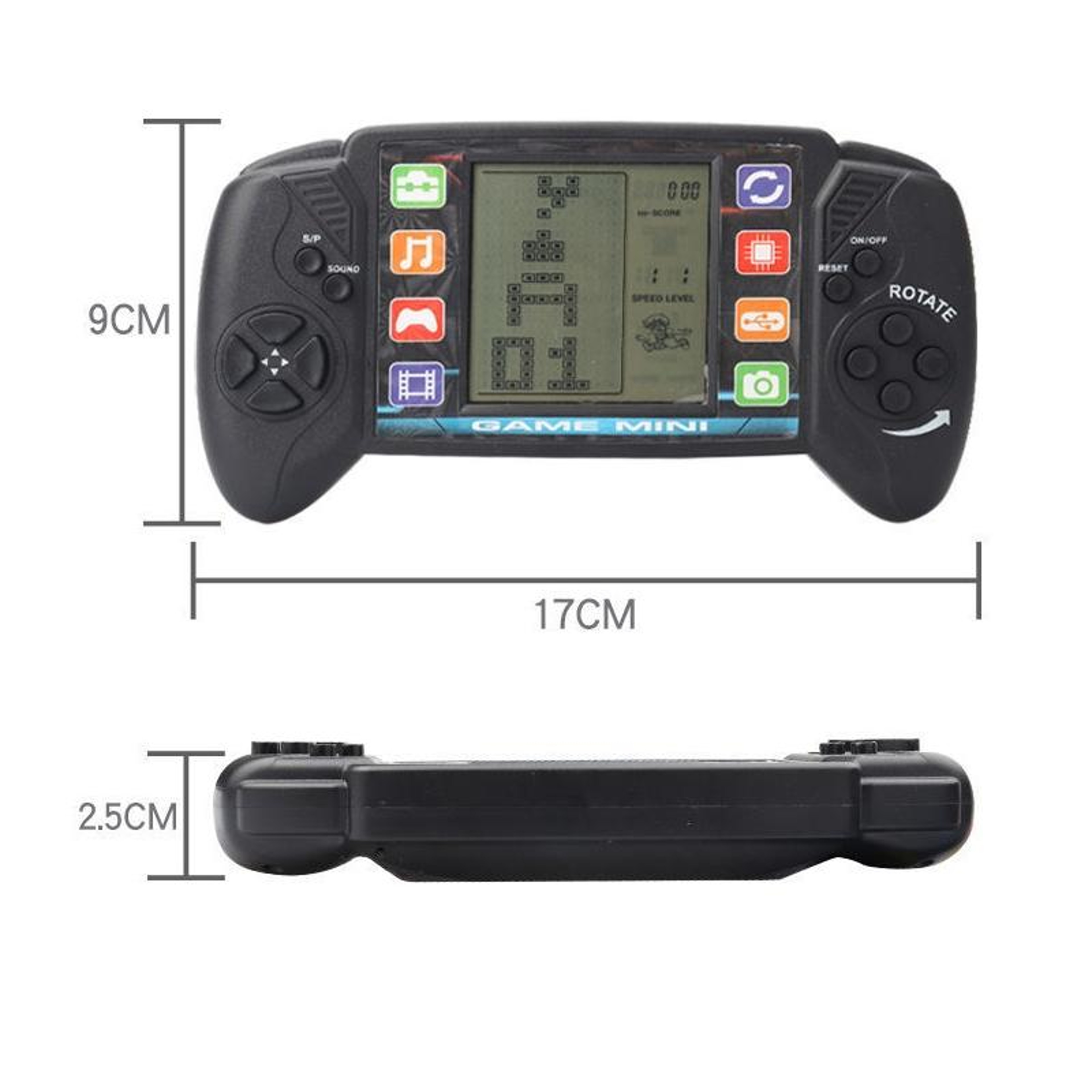 Kids Portable Handheld Game Console with Large LCD Screen Educational Retro Gaming Device for Children – view 3