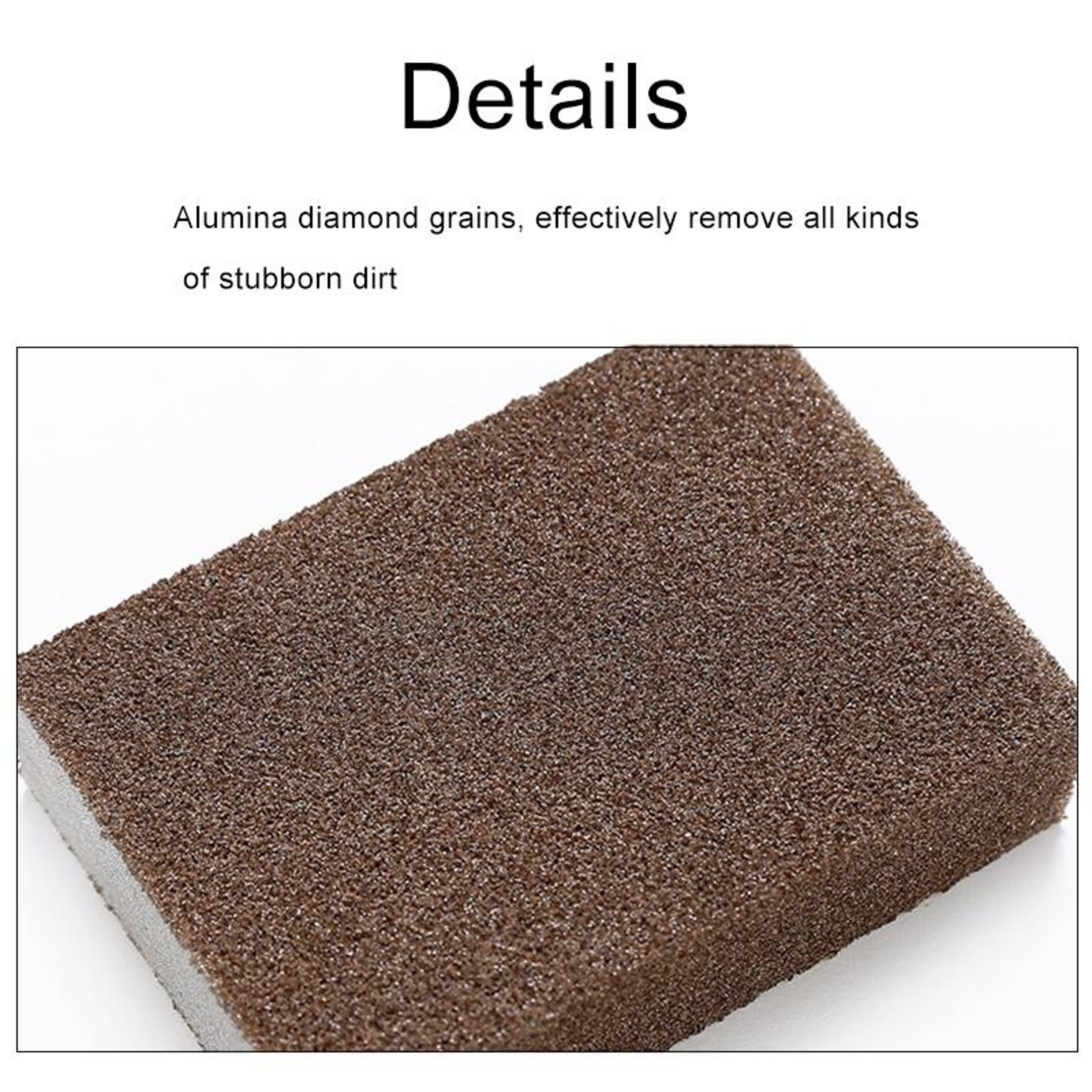 Rust Remover Sponge Scouring Pad Kitchen Emery Clean Tool for Pots, Pans & Stubborn Stains – view 3