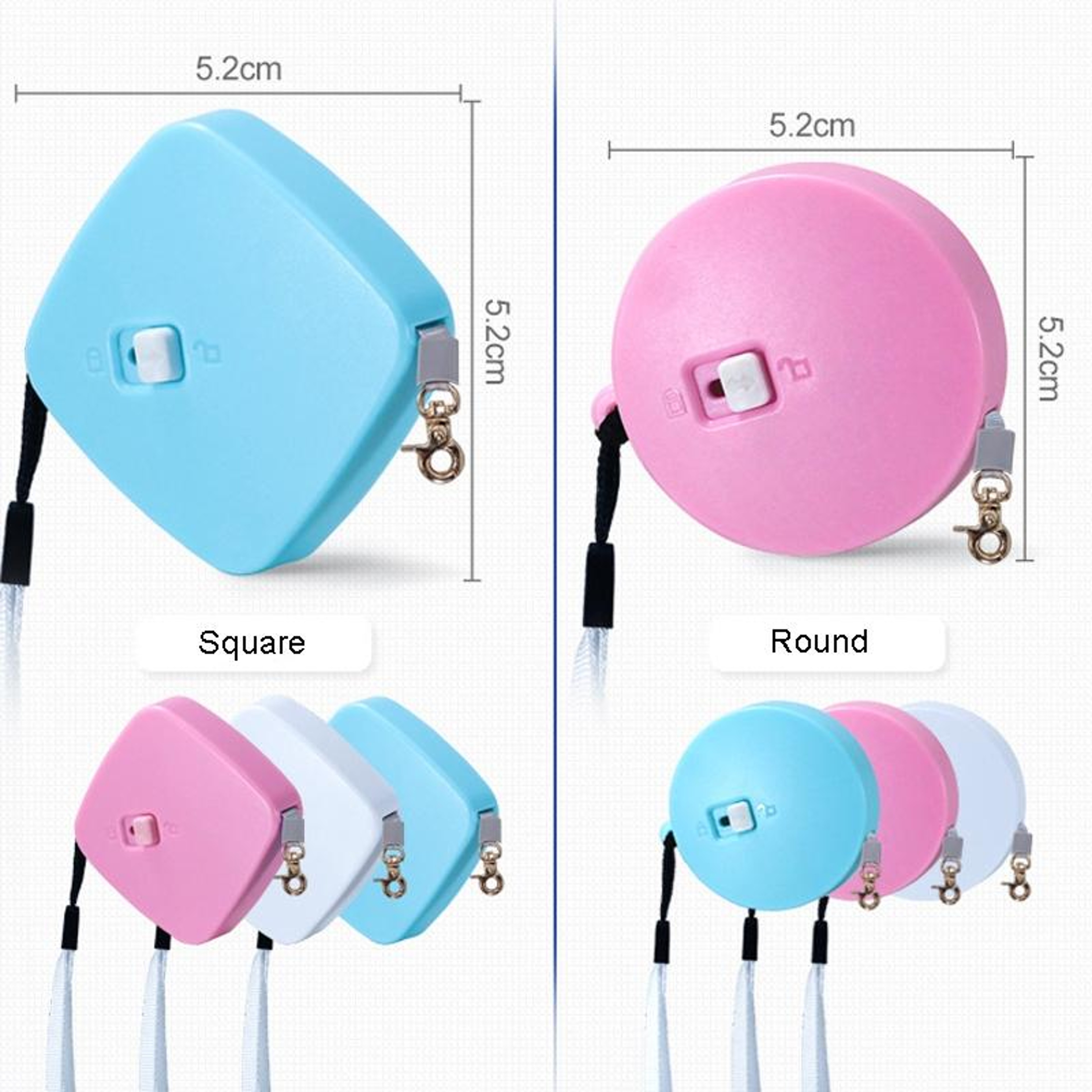 Compact Retractable Dog Leash For Small Pets Lightweight Automatic Pet Leash Up To 2m 2