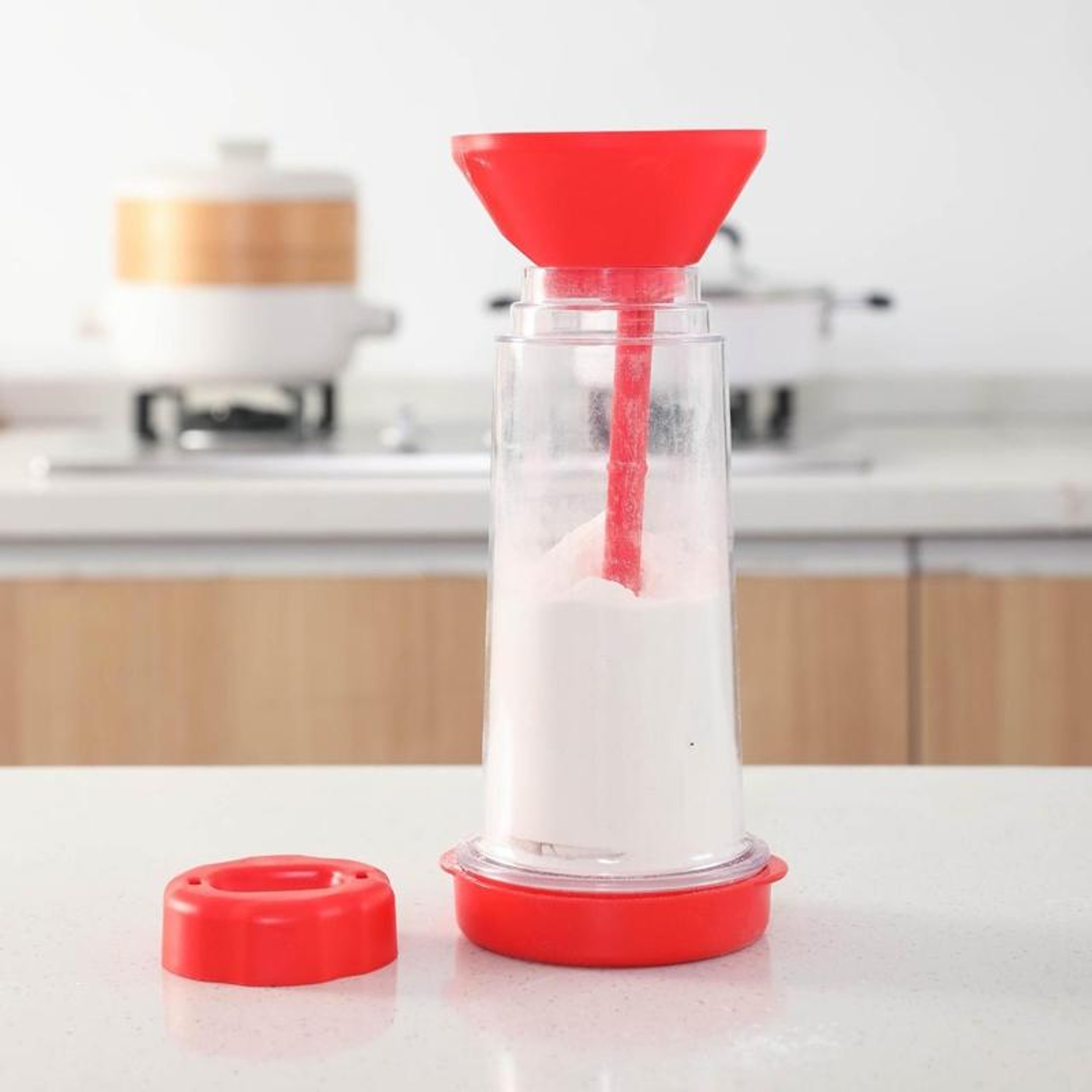 Handheld Rotary Flour Sifter Cup Kitchen Baking Flour Sifter With Large Capacity  Easy Grip 1