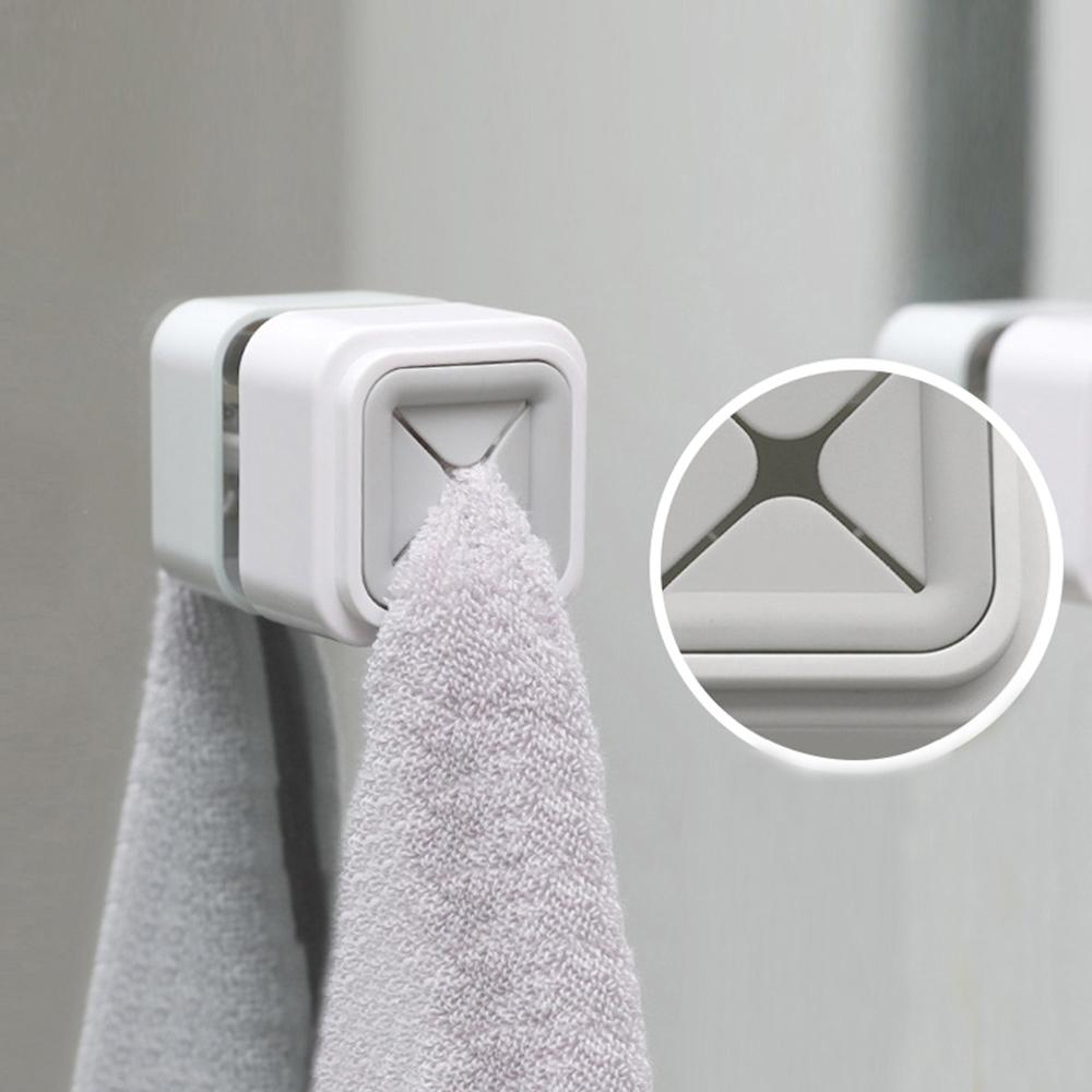 Wall-Mounted Self-Adhesive Towel Rack & Dish Cloth Hook for Kitchen Bathroom No-Drill Organizer – view 5
