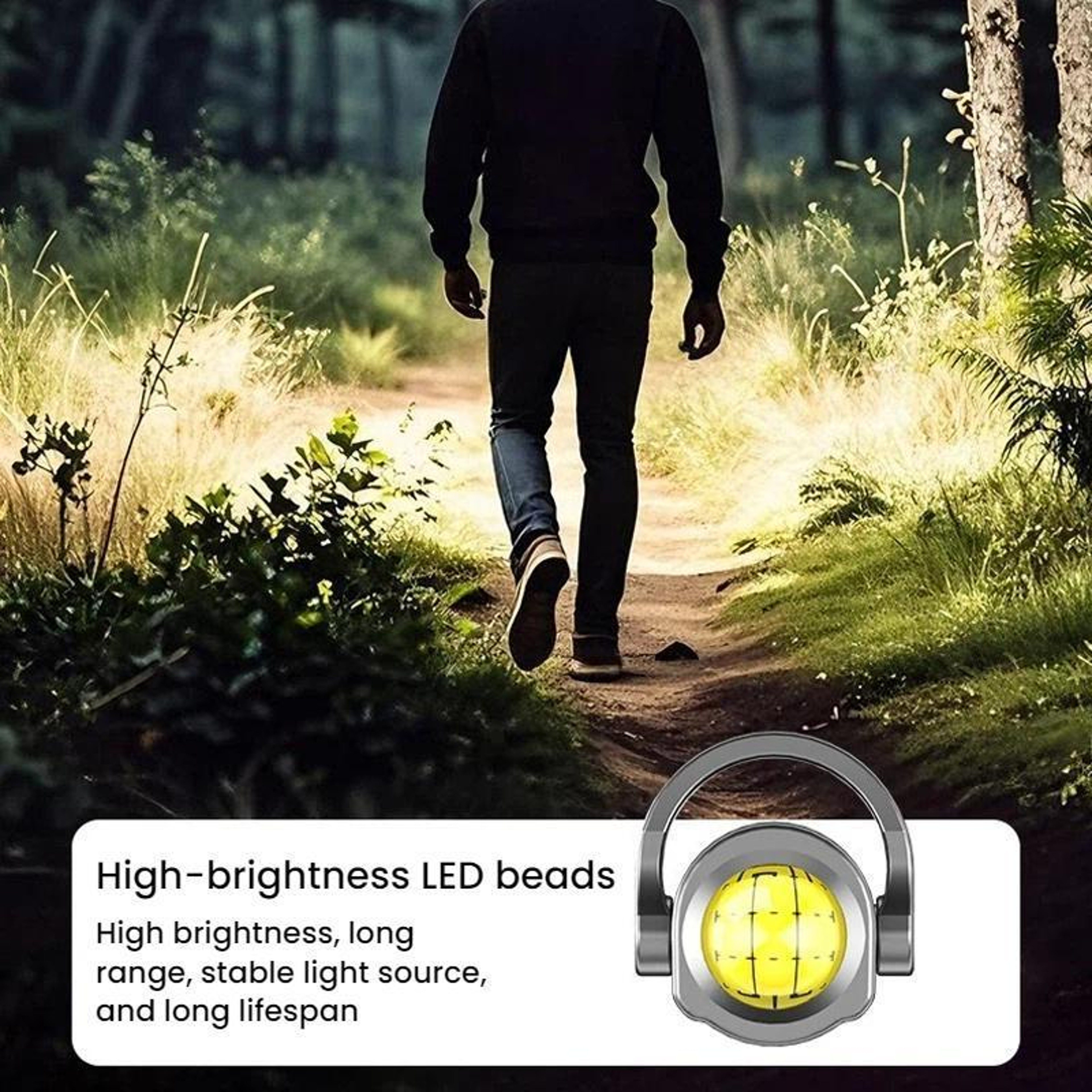 Mini Rechargeable LED Keychain Flashlight Emergency Work Light for Camping & Everyday Carry – view 5