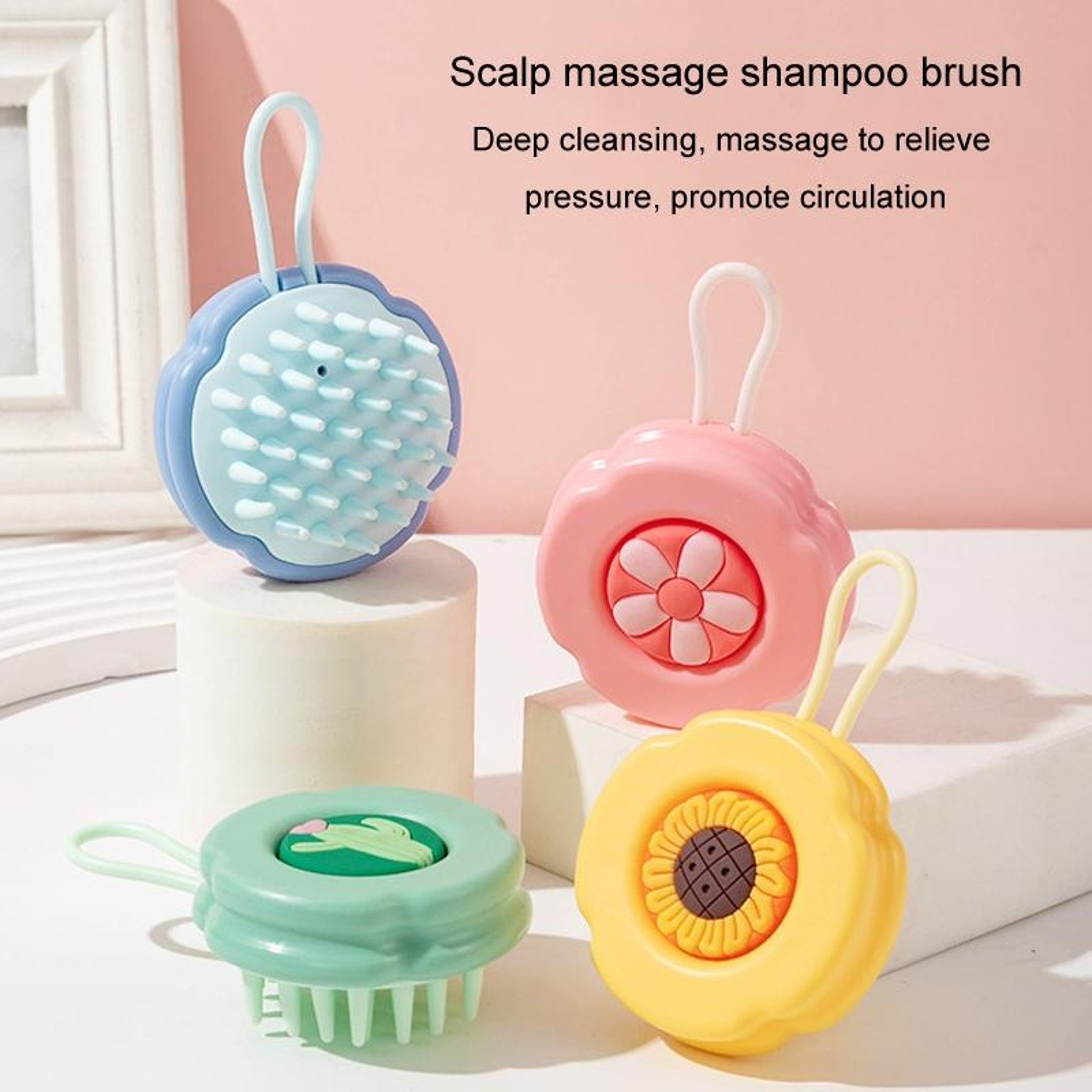Silicone Shampoo Brush For Gentle Scalp Massage And Hair Washing 2