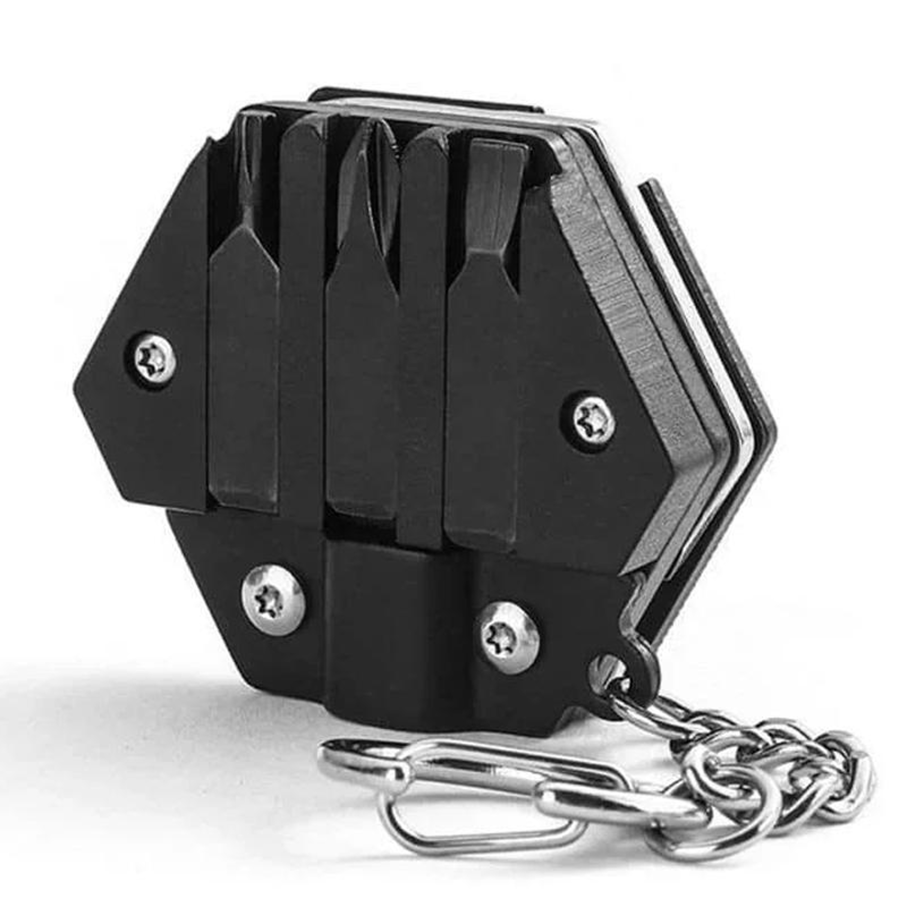 Compact EDC Multi Tool Knife With Screwdriver  Bottle Opener Stainless Steel Pocket Tool 0