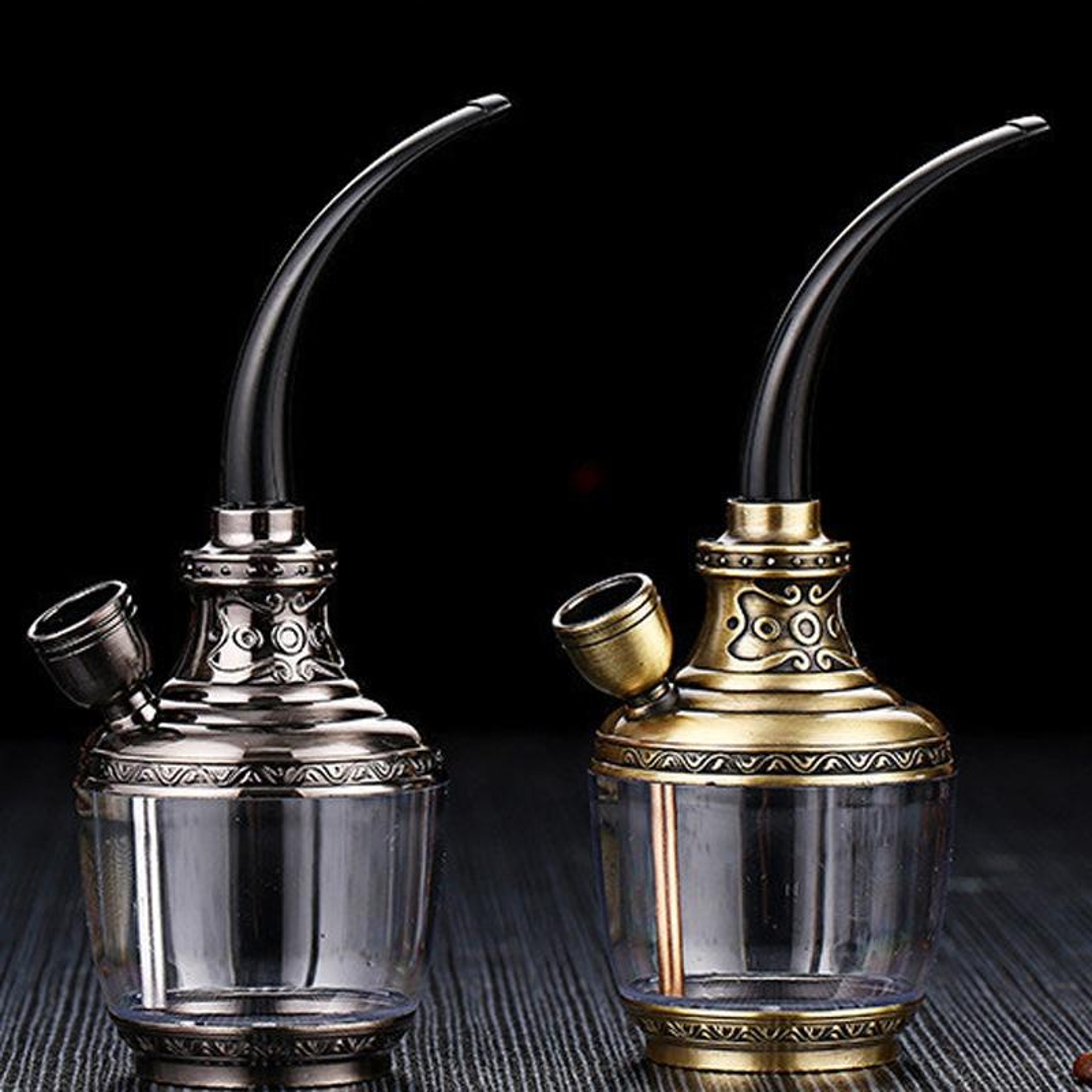 Portable Filtered Hookah Mini Set With Long Hose Dual Purpose Smoking Device 0