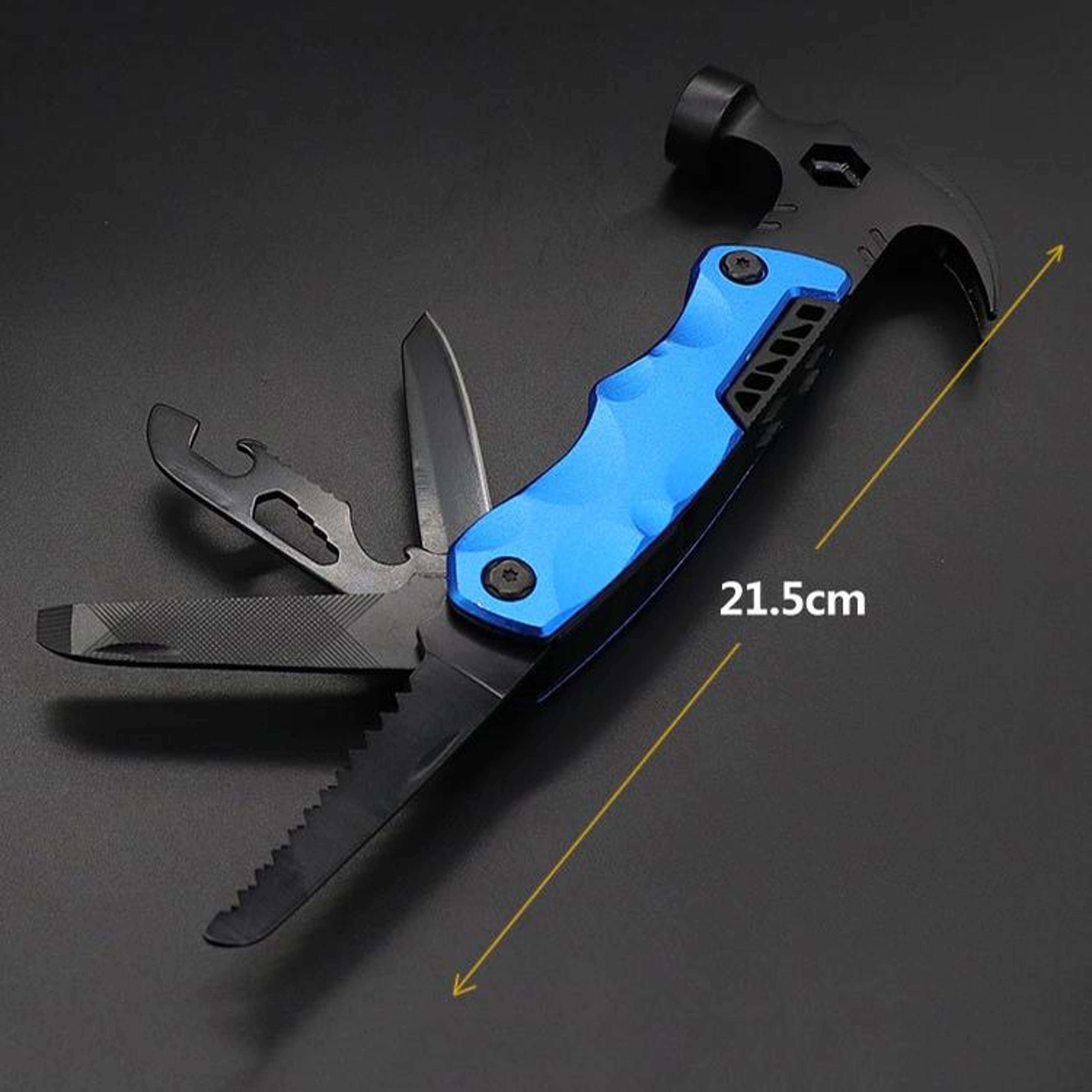 4 In 1 Foldable Survival Hammer Car Emergency Tool With Glass Breaker  Outdoor Multi Tool 5