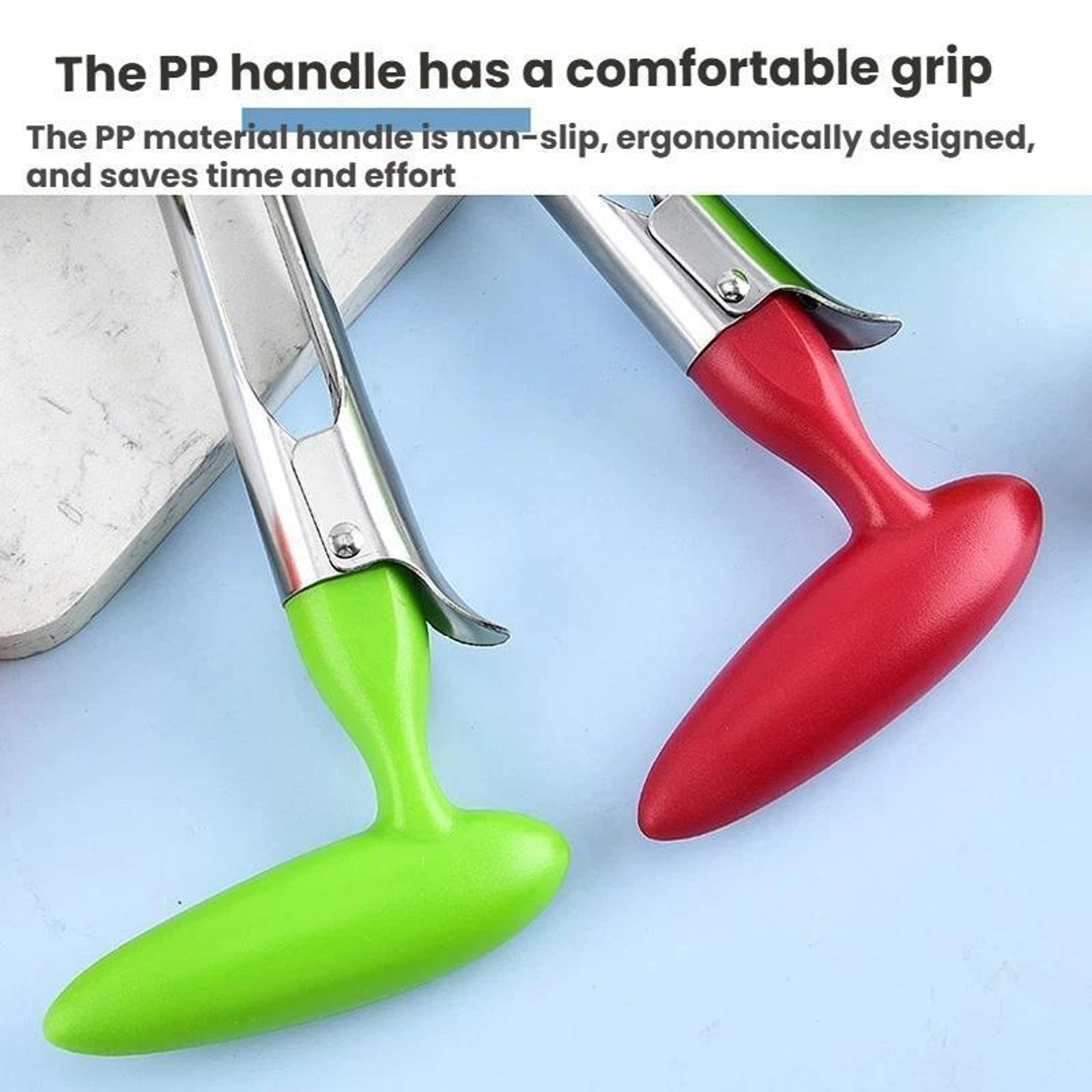 Stainless Steel Apple Corer Tool With Ergonomic Handle Fruit Core Remover 4