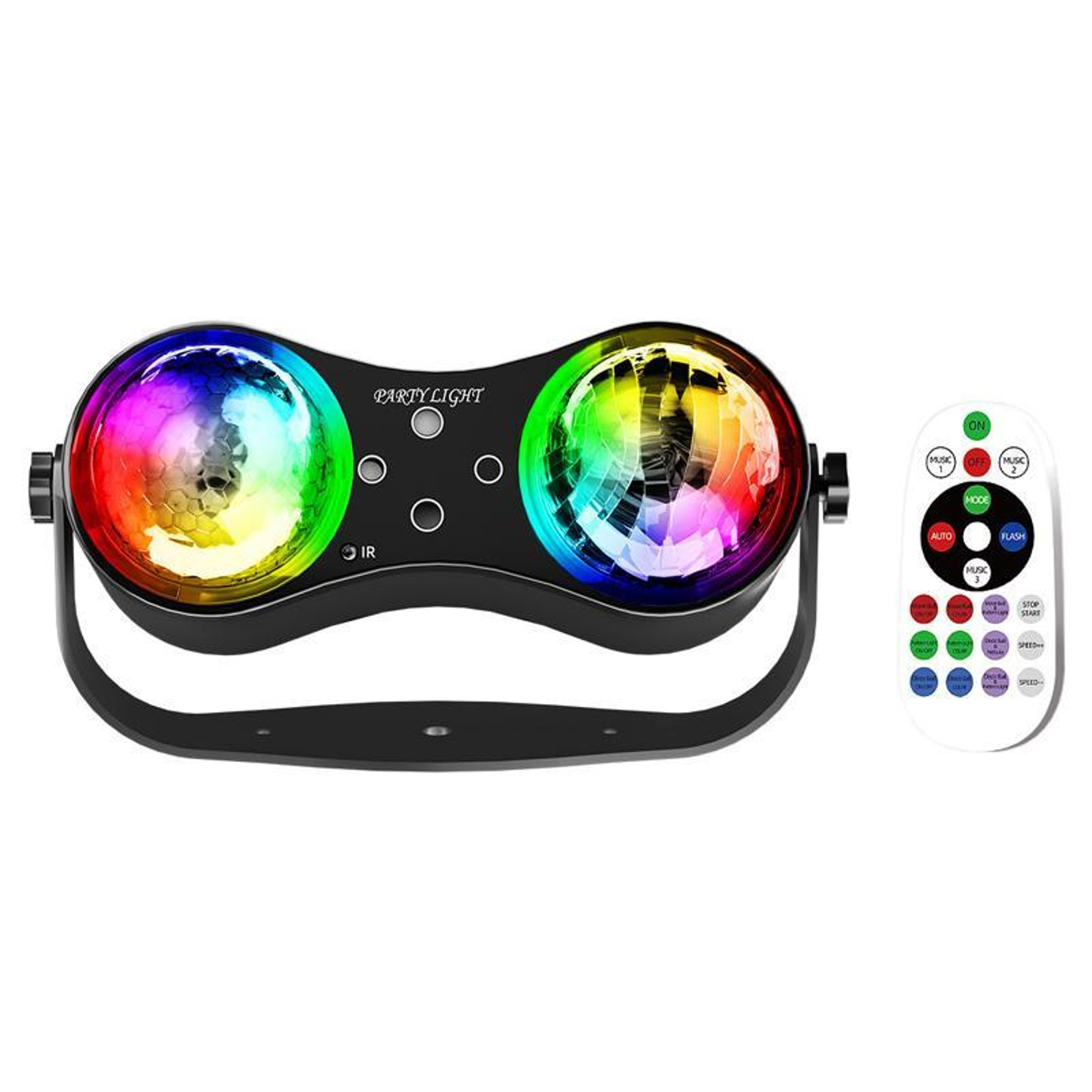 Remote Control LED Stage Light With 7Color Rotating Disco Ball For Parties  Home Atmosphere 0