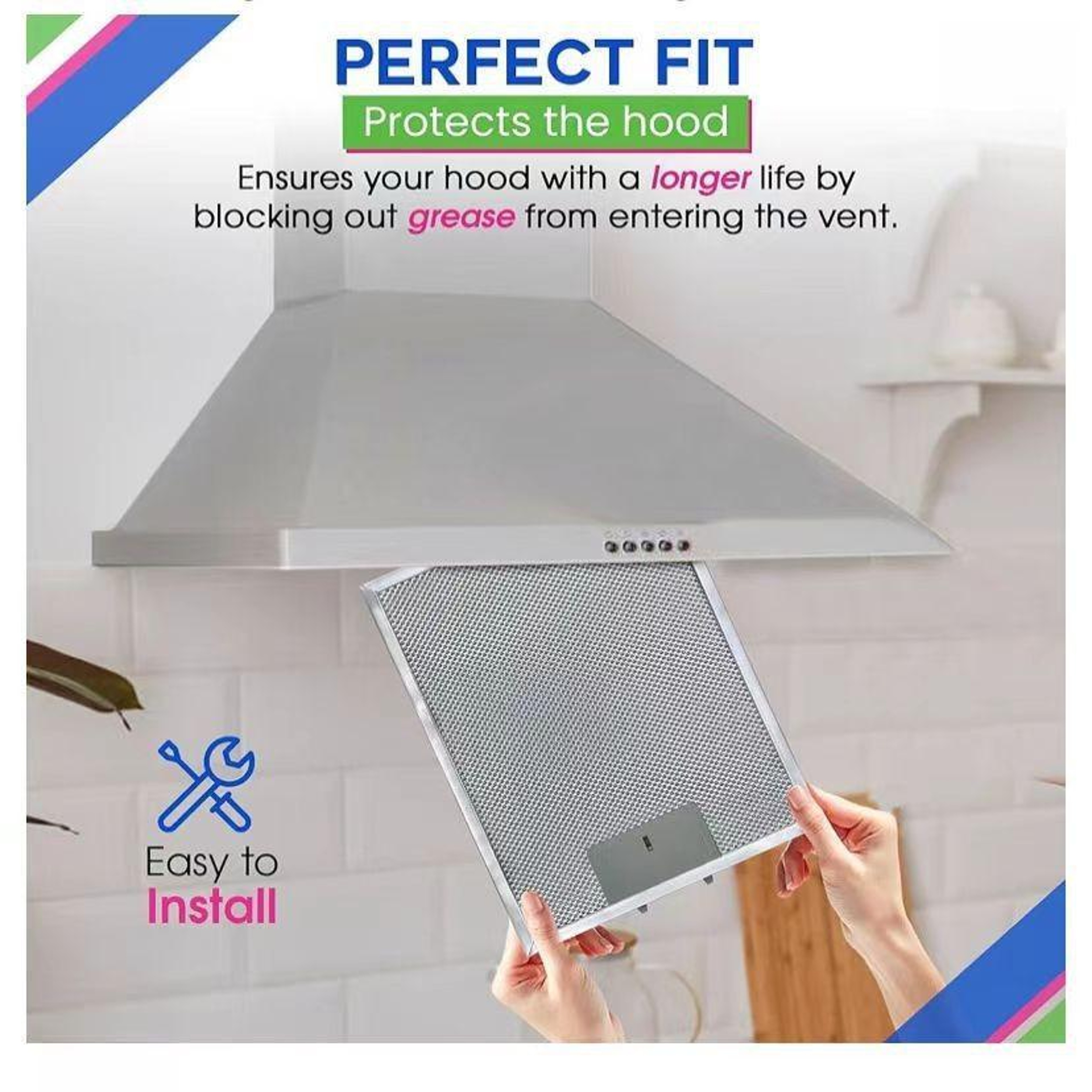 Broan Range Hood Filter Replacement 2pcs Aluminum Grease Filter – view 5