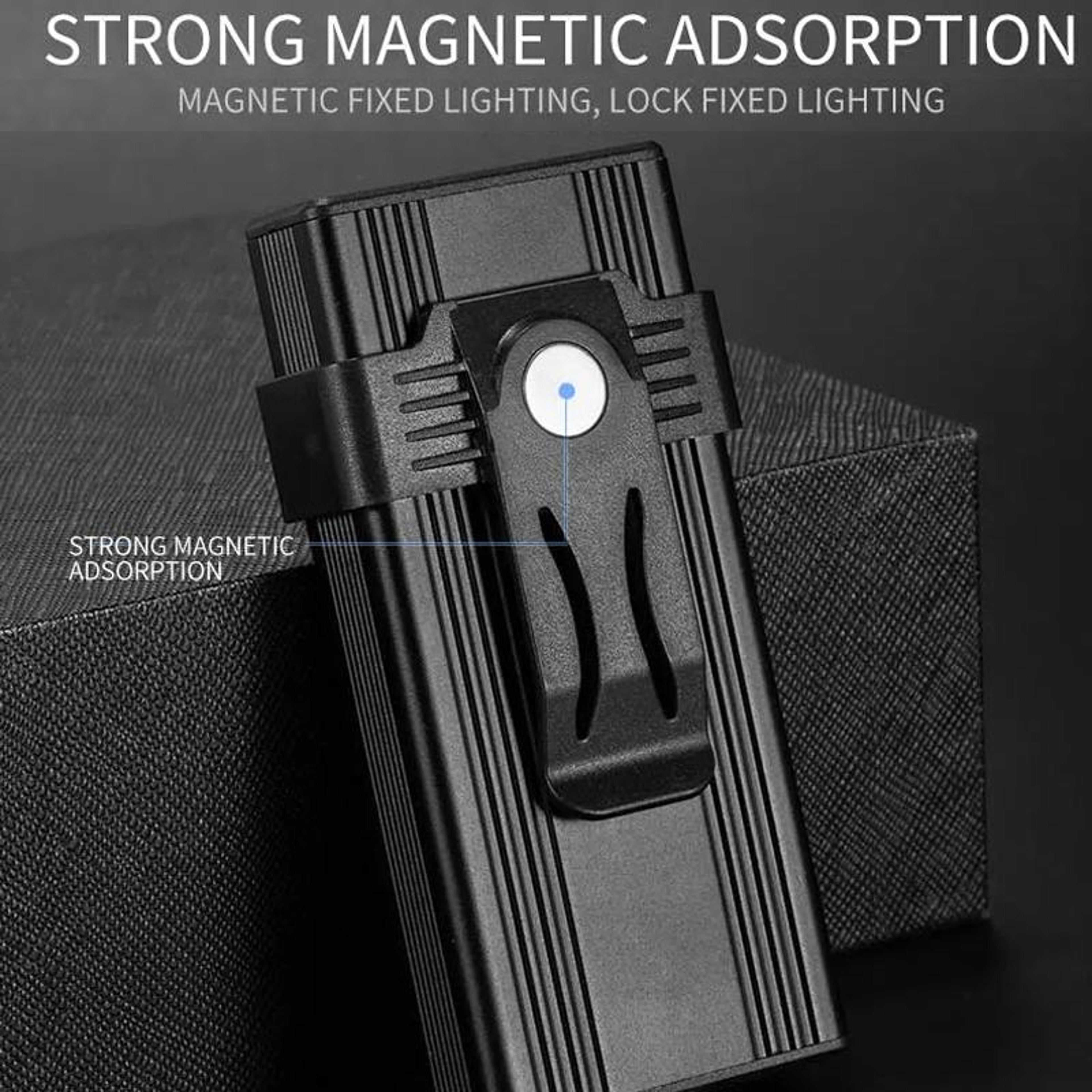 Magnetic Mini Keychain Work Light USB Rechargeable Portable LED Flashlight – view 11