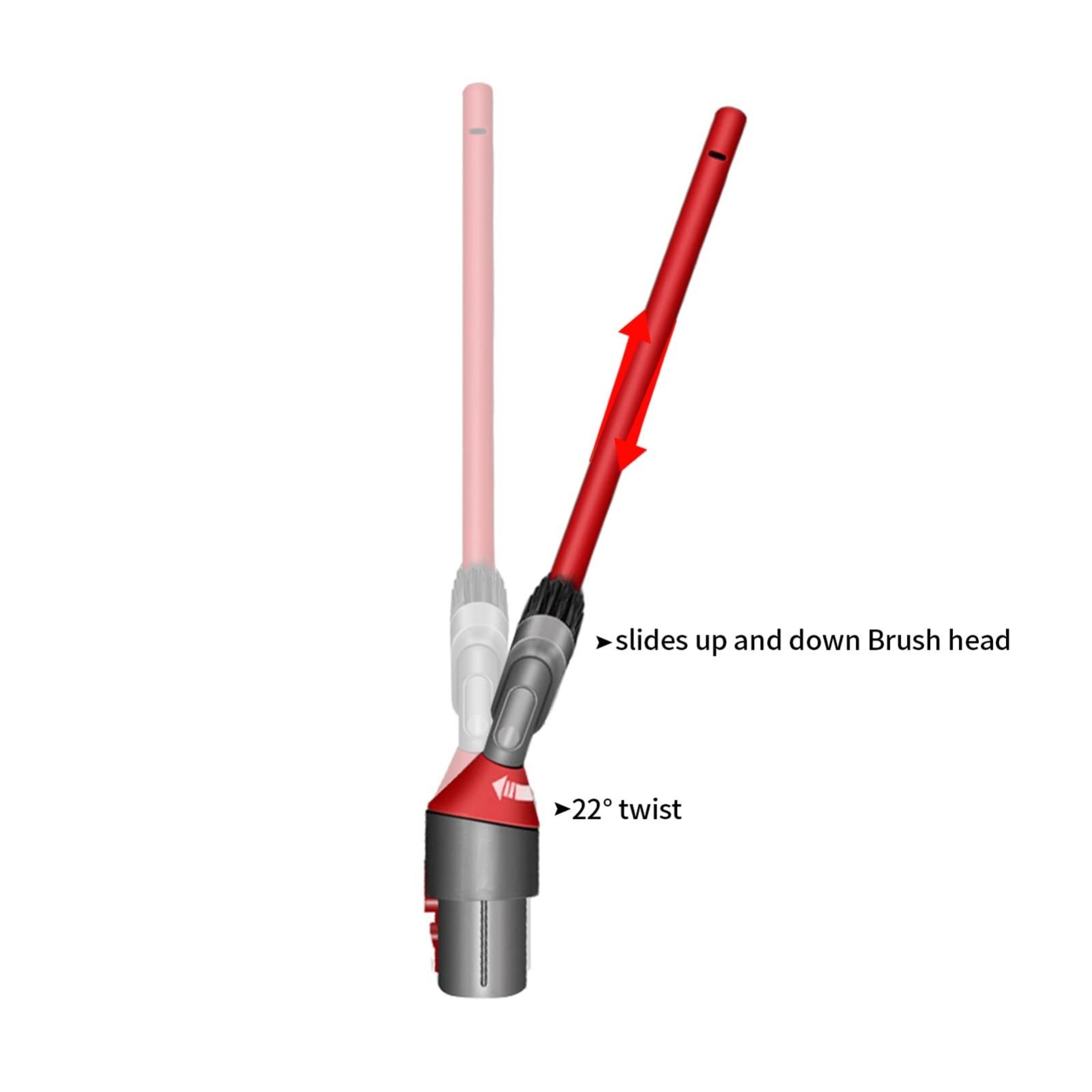 Dyson Compatible Ultra Narrow Crevice Brush Tool for Deep Cleaning Tight Spaces – view 3