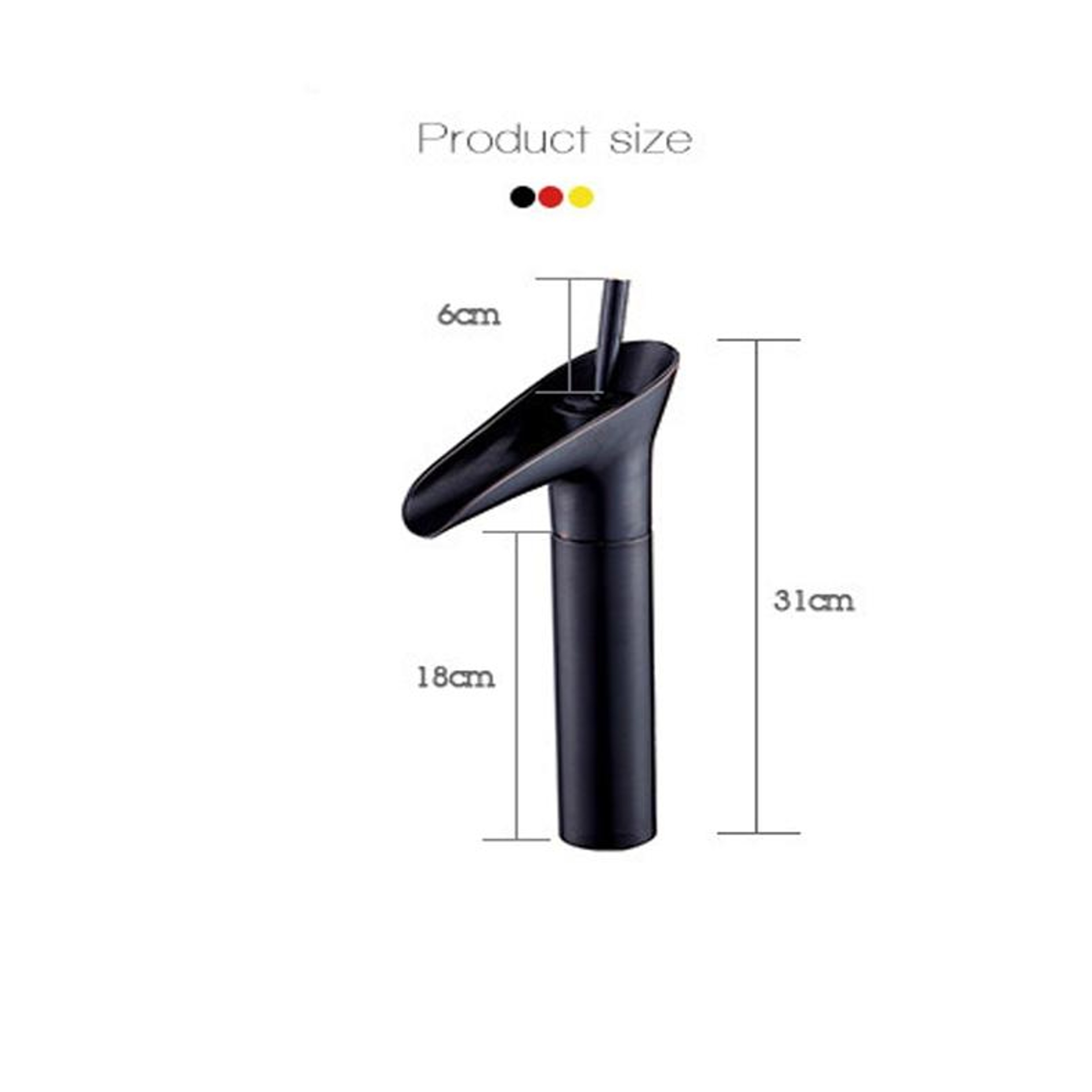 Waterfall Bathroom Faucet Brass Hot  Cold Mixer Tap For Modern Washbasins 2