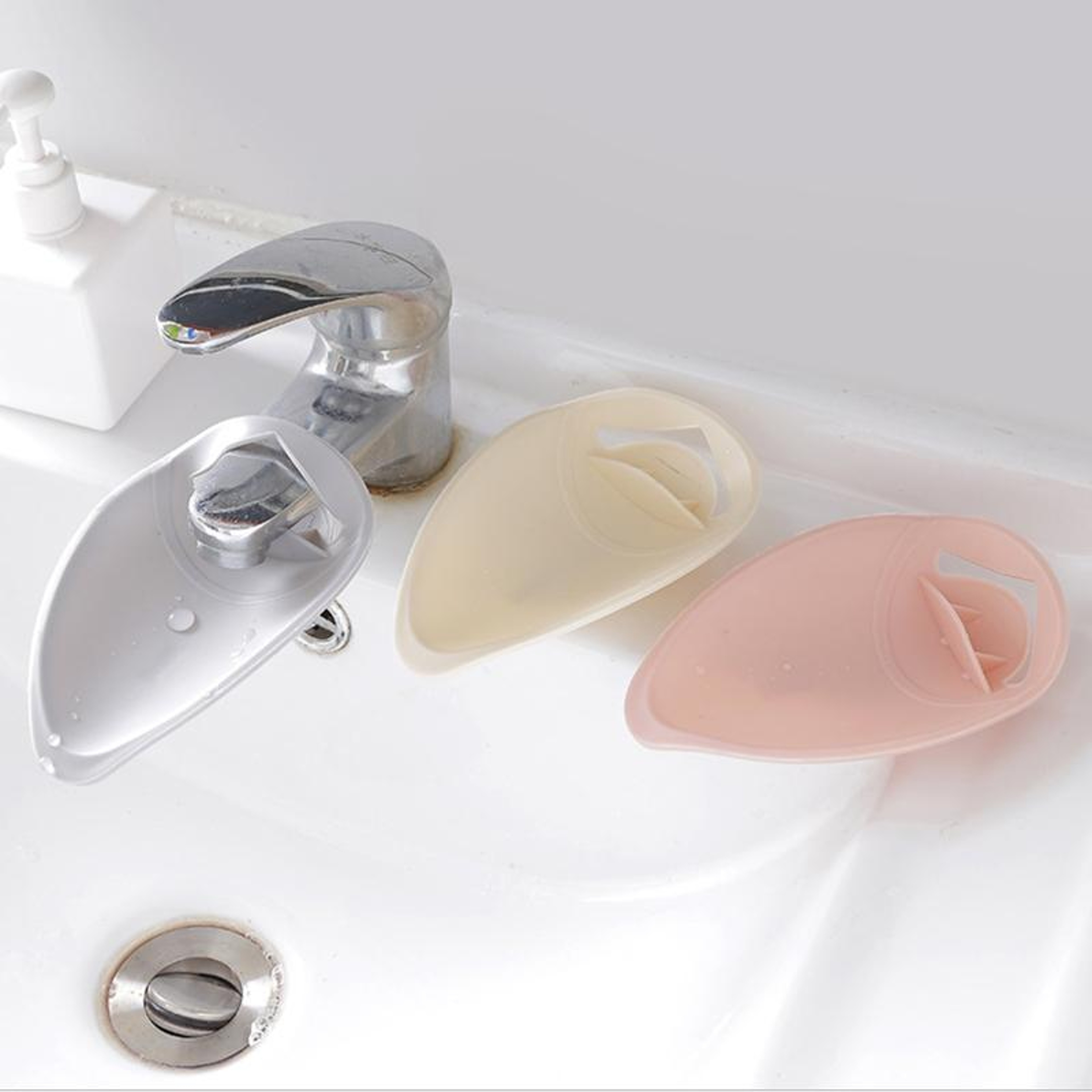 Kids Faucet Extender For Sink Soft Silicone Toddler Hand Washing Aid 0