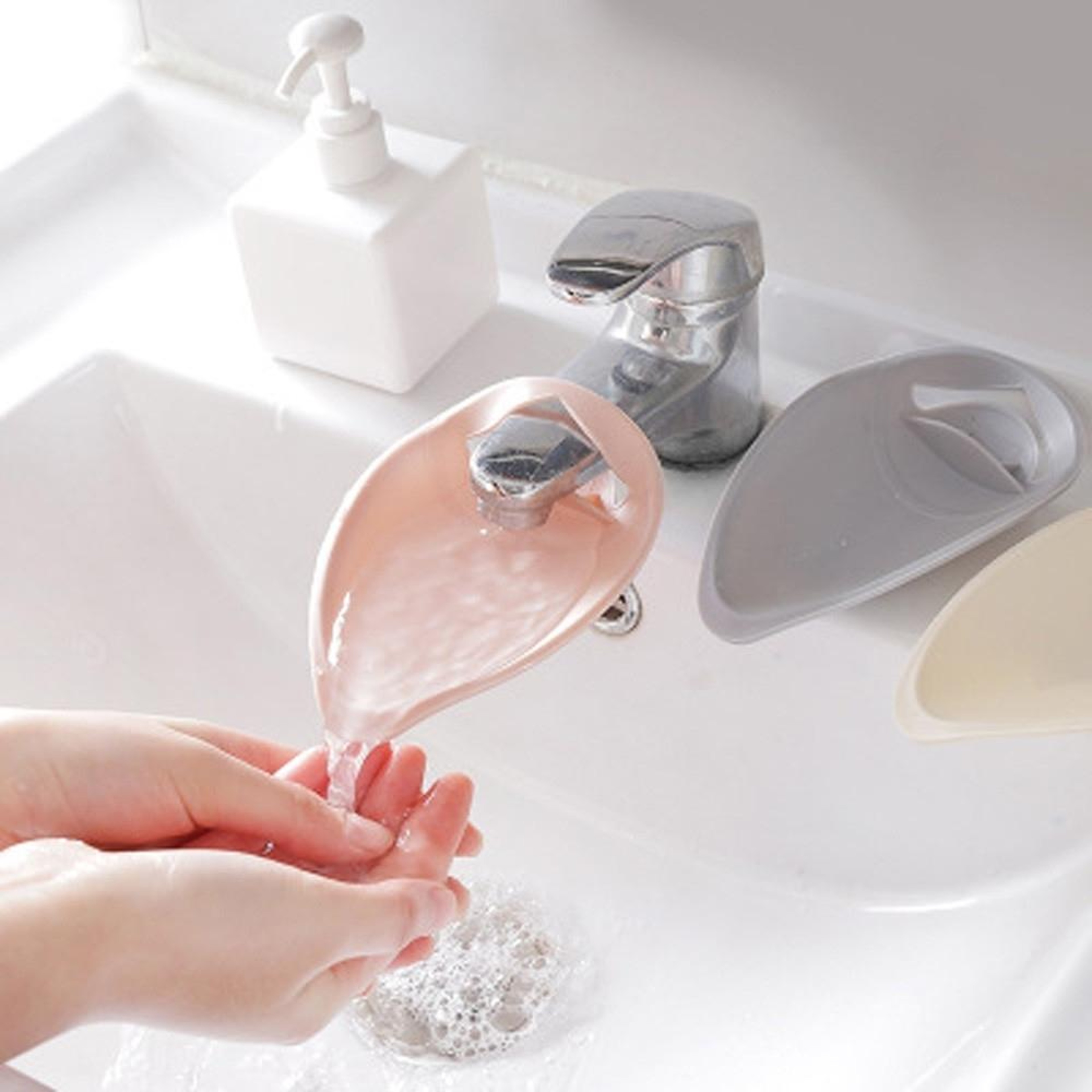 Kids Faucet Extender for Sink Soft Silicone Toddler Hand Washing Aid – view 10