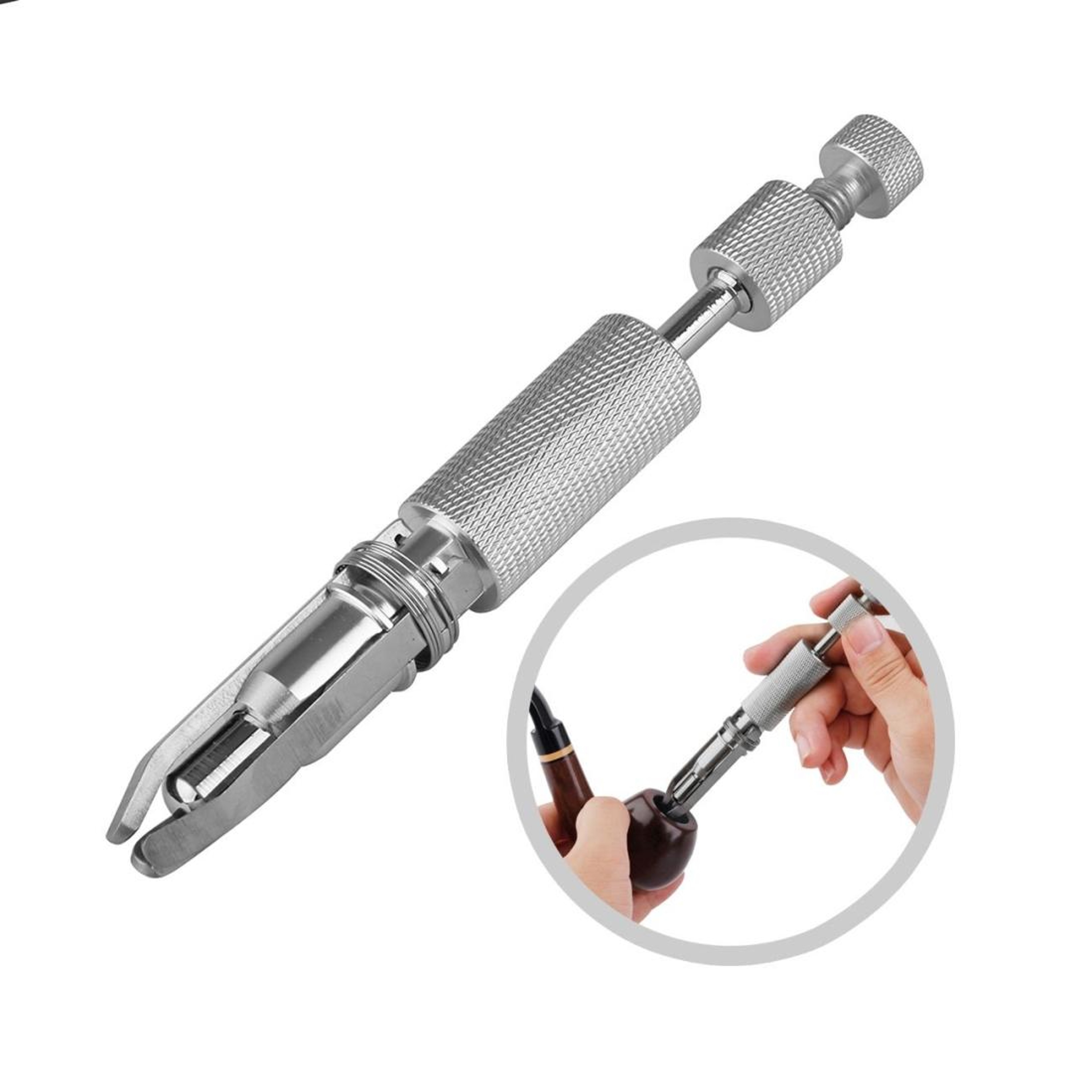 Adjustable Pipe Carbon Reamer Tool with Needle Cleaner for Tobacco Pipes – view 13
