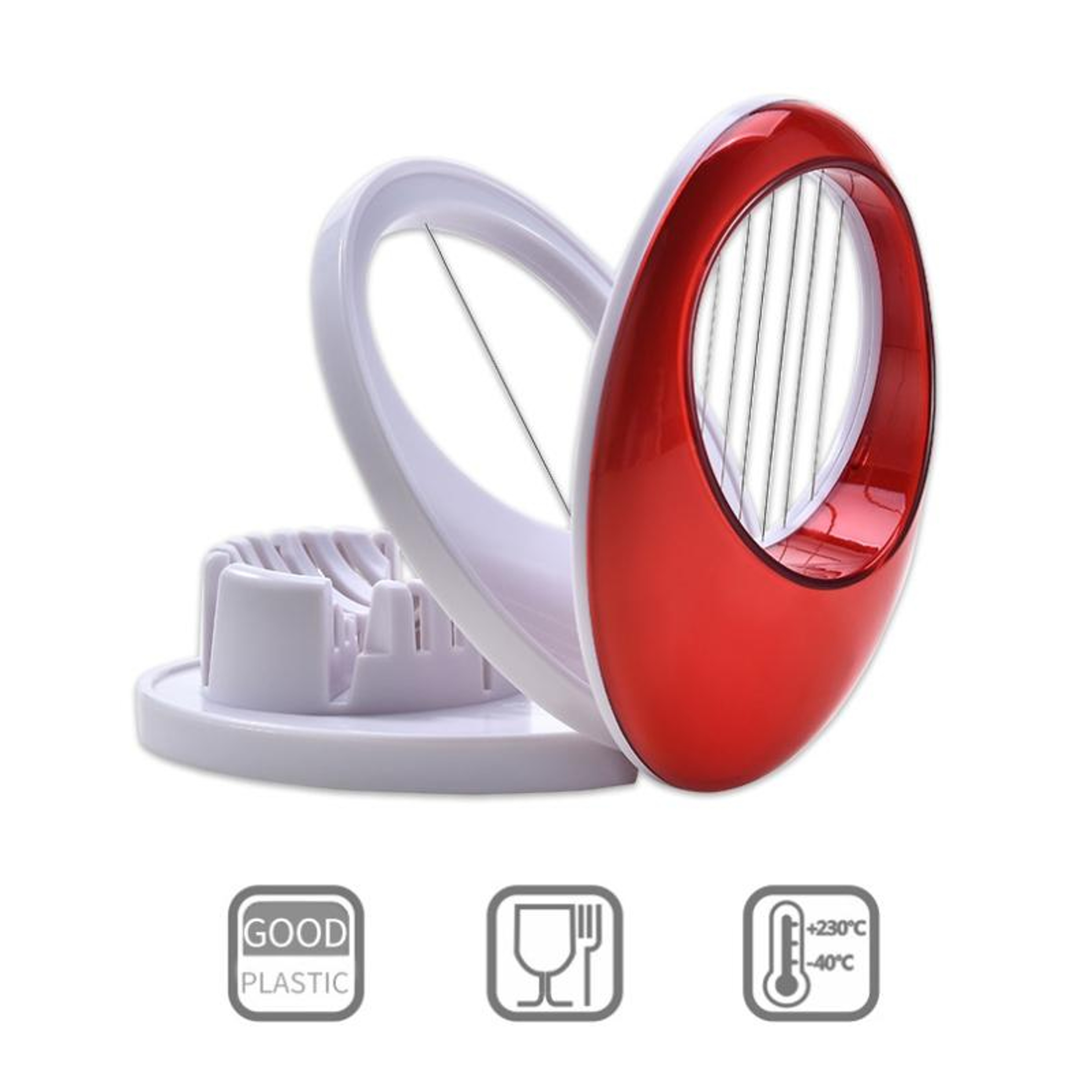 3in1 Egg Slicer  Soft Fruit Cutter For Strawberries Bananas And Mushrooms 3