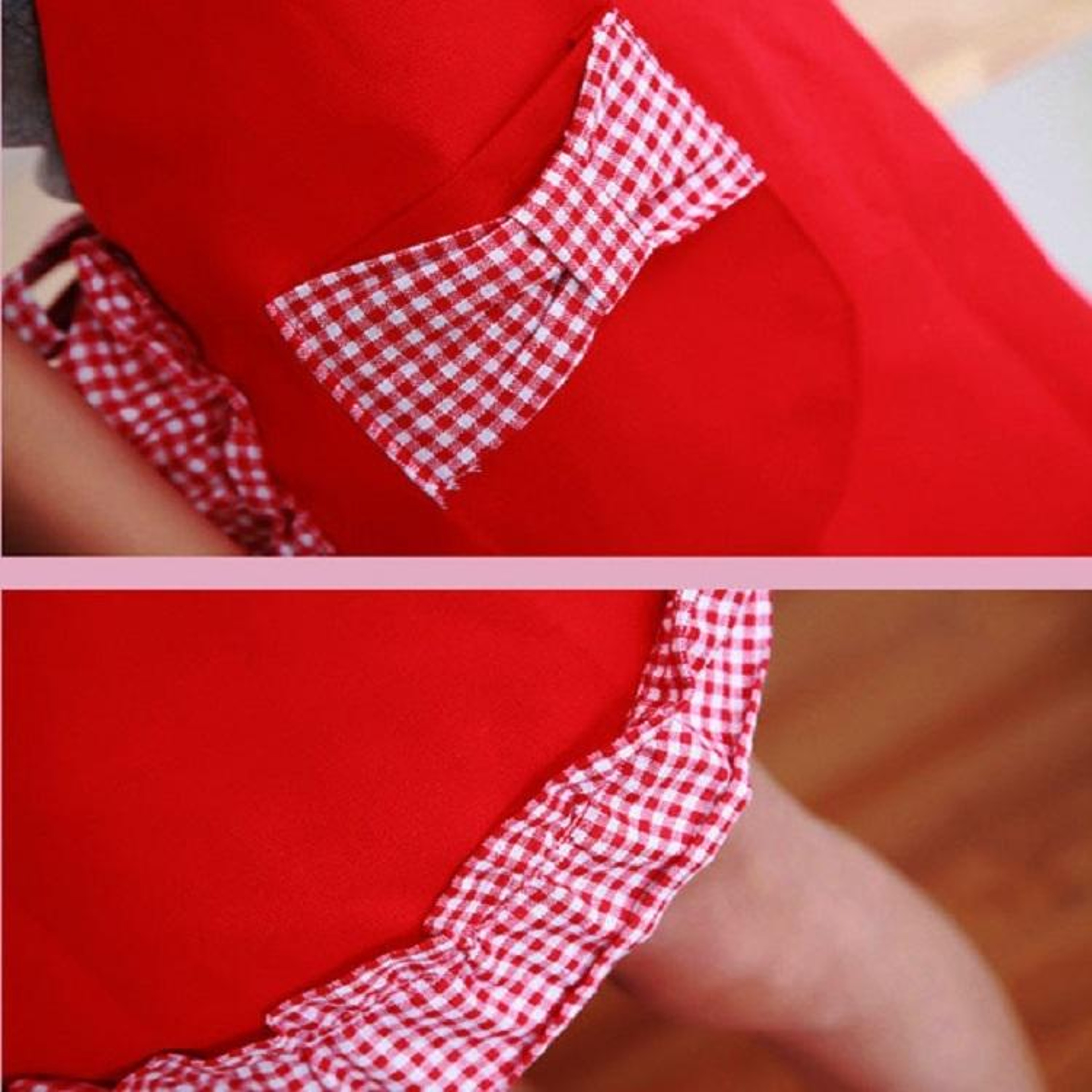Elegant Sleeveless Apron With Lace Bow Pocket For Cooking Baking  Kitchen Wear 4