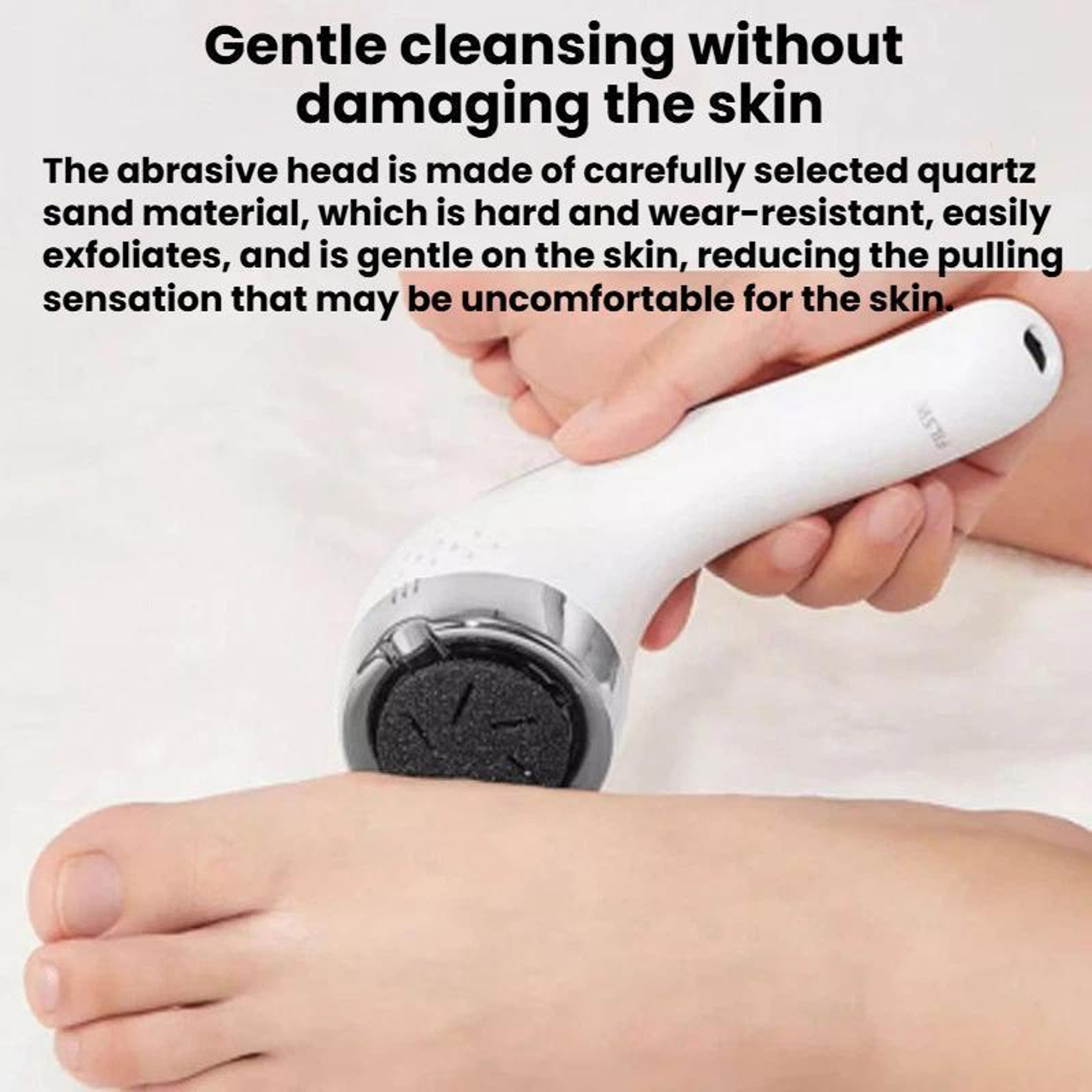 Smart Vacuum Electric Foot File With LCD Display  Waterproof Callus Remover 6