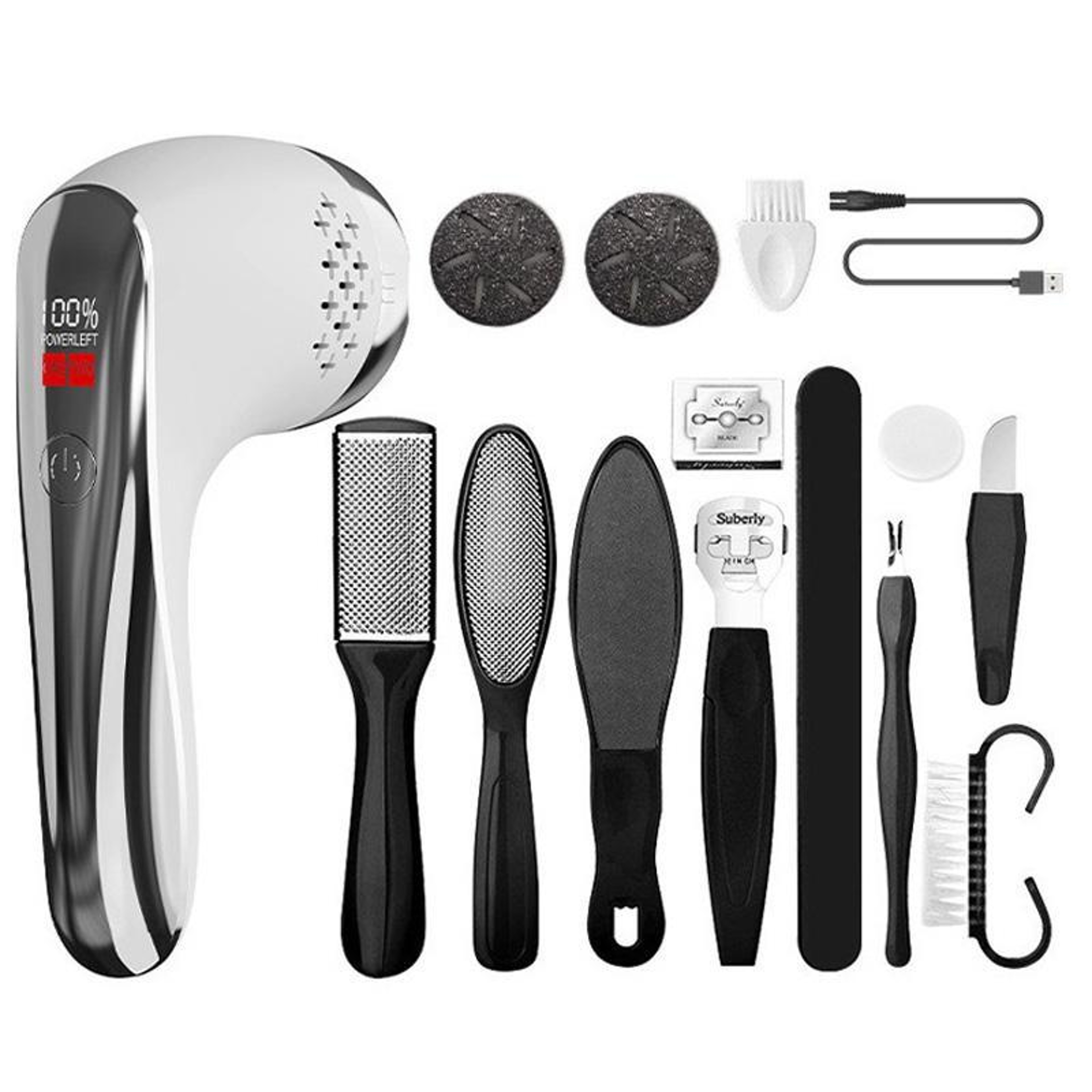 Smart Vacuum Electric Foot File with LCD Display & Waterproof Callus Remover – view 13