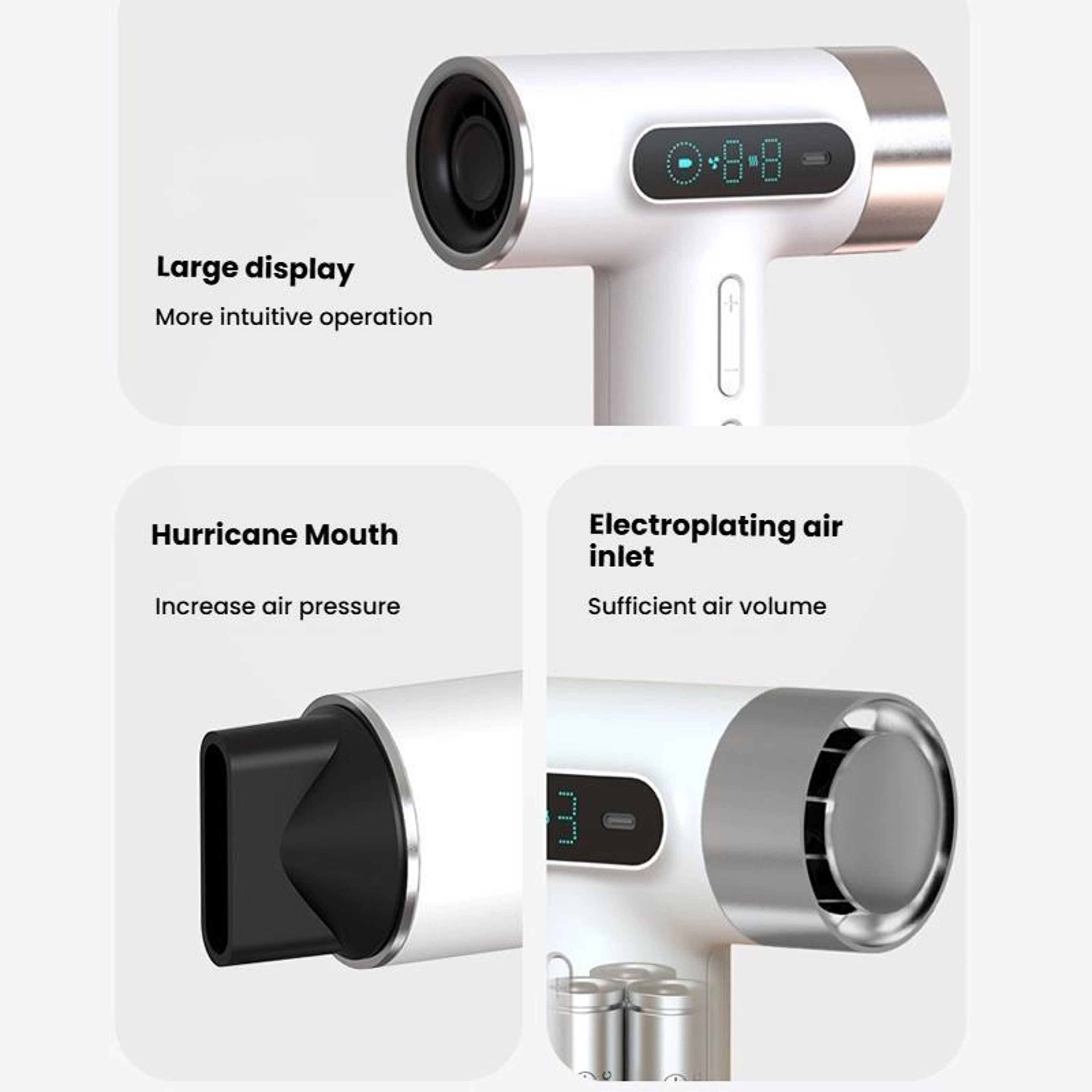 Cordless High-Speed Hair Dryer with 100,000 RPM Motor & USB-C Fast Charging – view 8