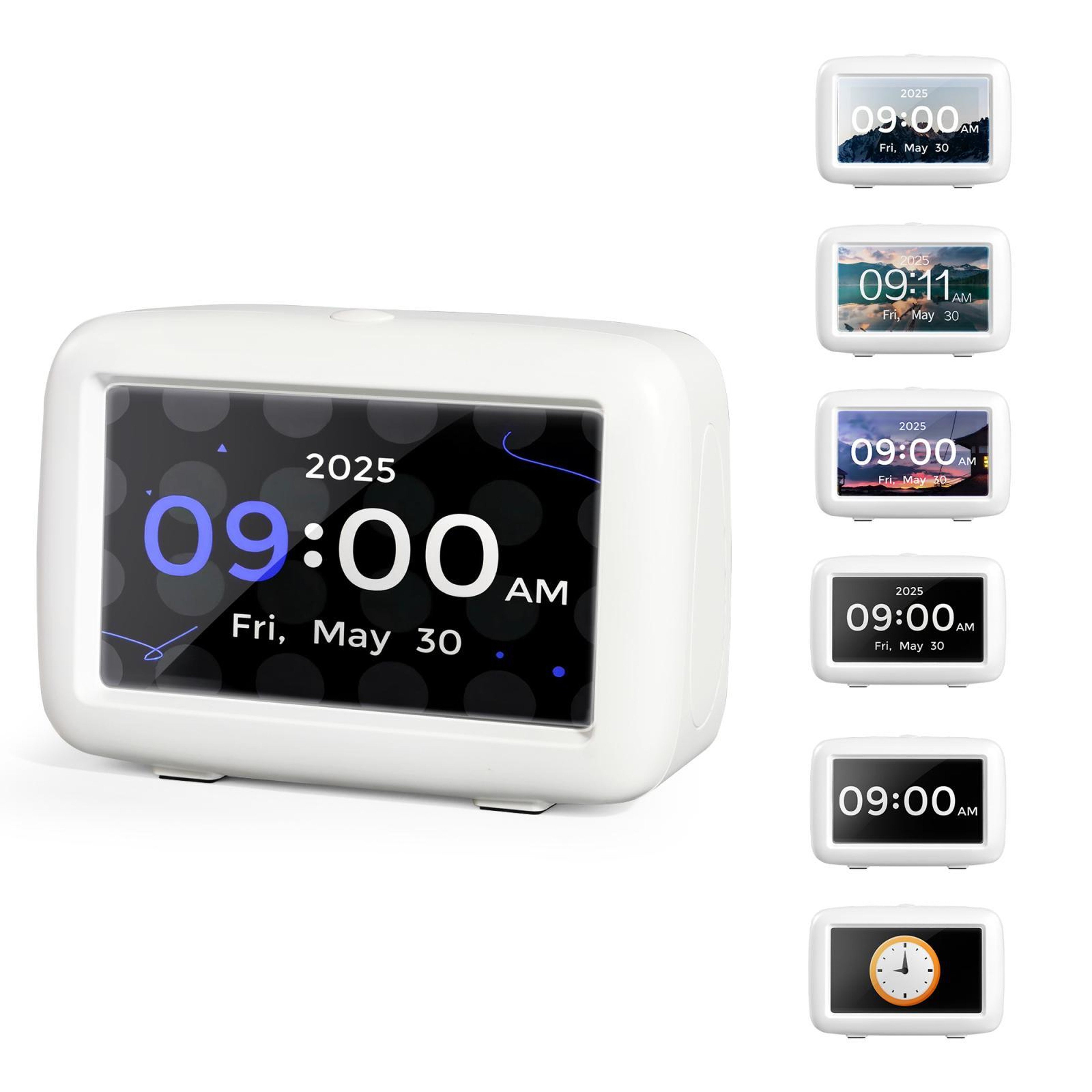 4.3 Inch Digital Dementia Clock with Date Display and Auto Brightness – view 2