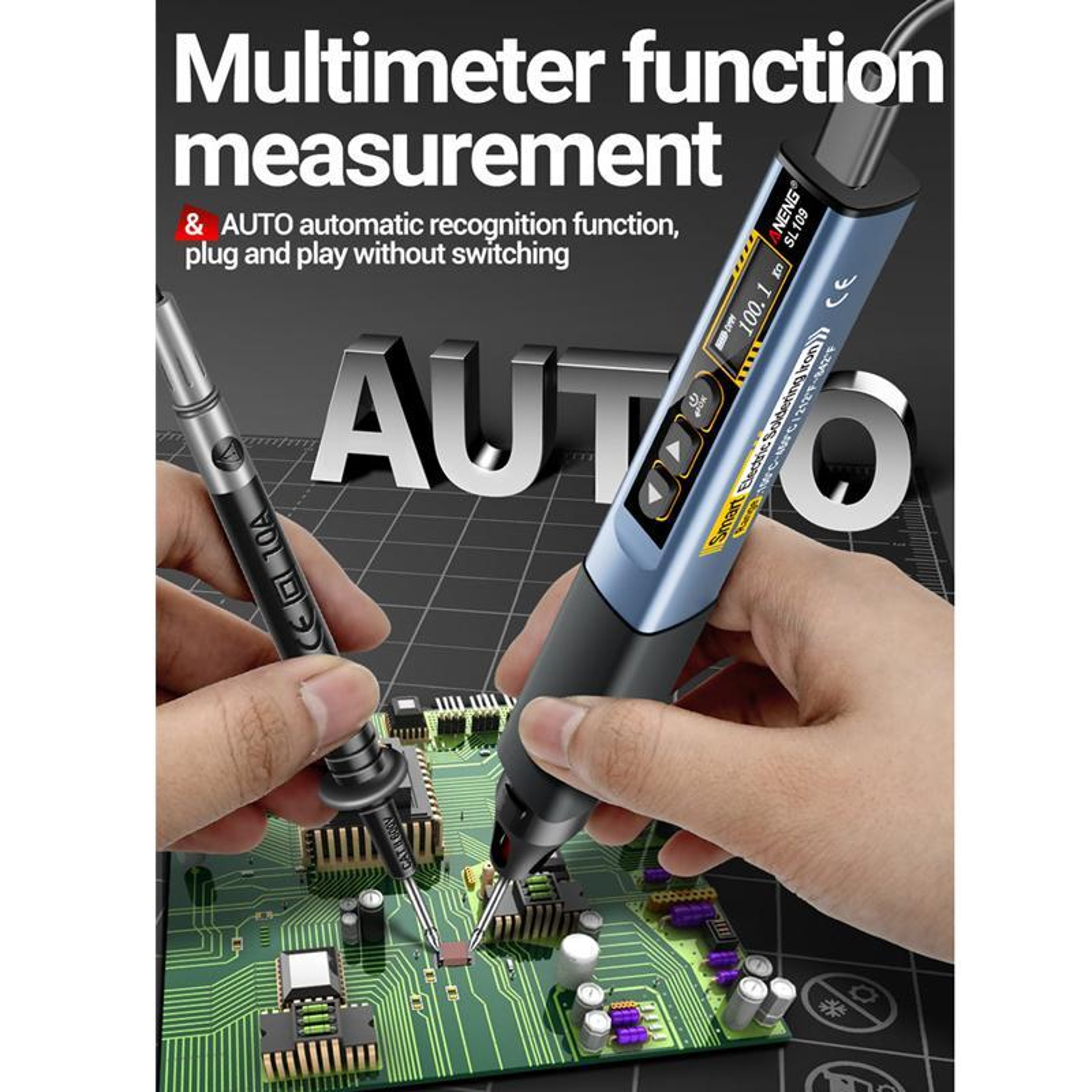 75W Portable Soldering Iron With Digital Multimeter  USBC Fast Charging 1