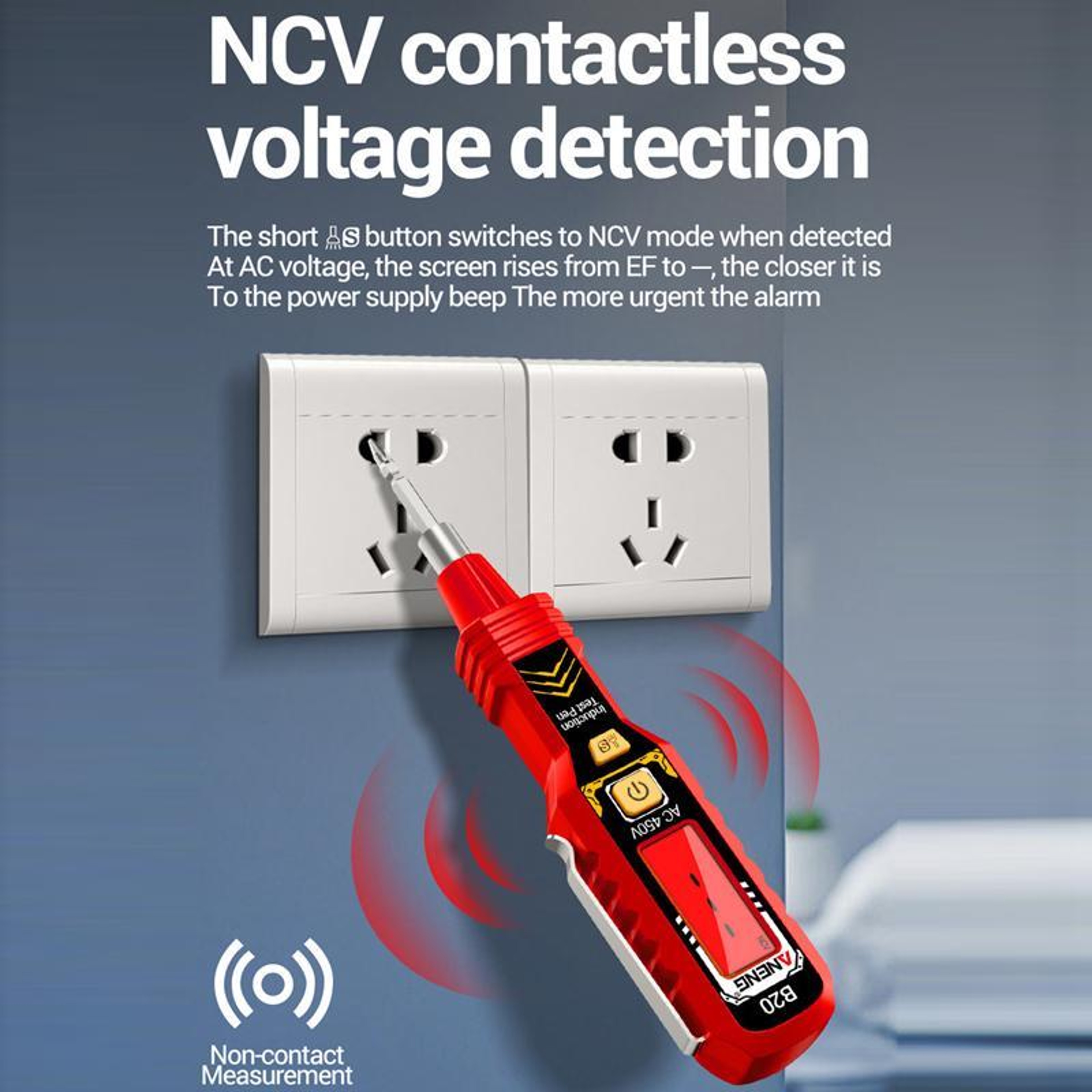 Smart Voltage Tester Pen with Digital Display & Non-Contact Breakpoint Detection – view 7