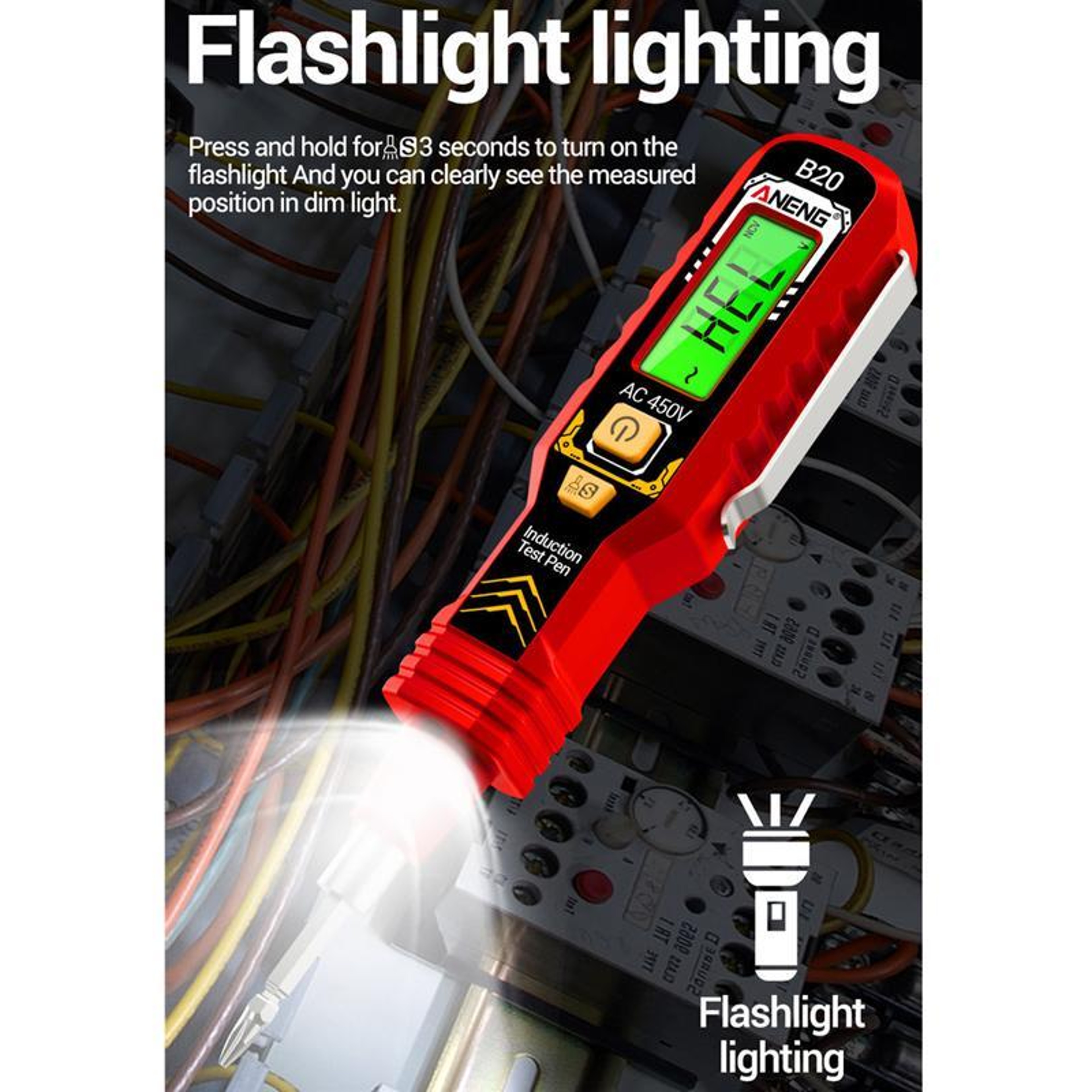 Smart Voltage Tester Pen with Digital Display & Non-Contact Breakpoint Detection – view 10