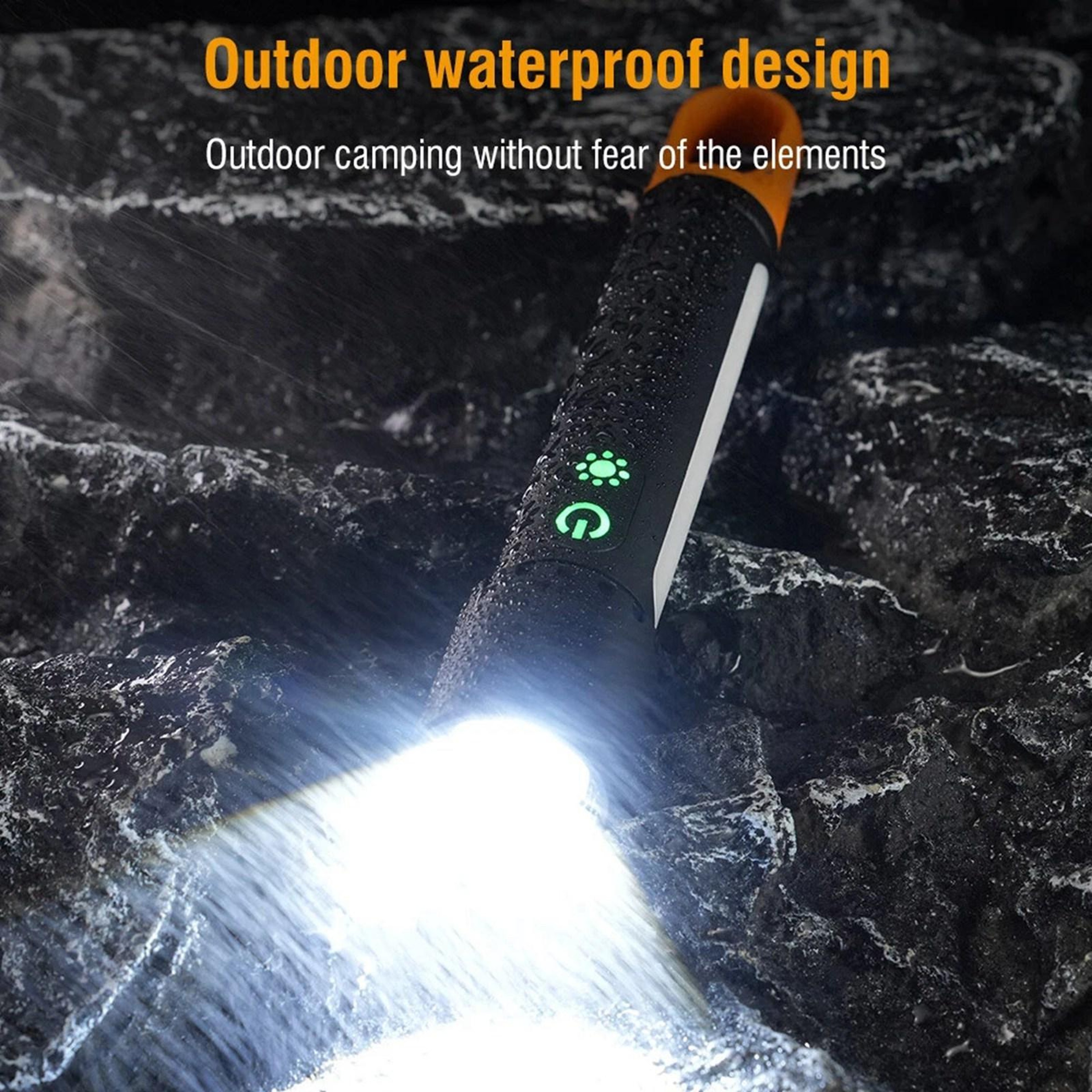 Waterproof Tactical Flashlight With Zoom  COB Emergency Light 2