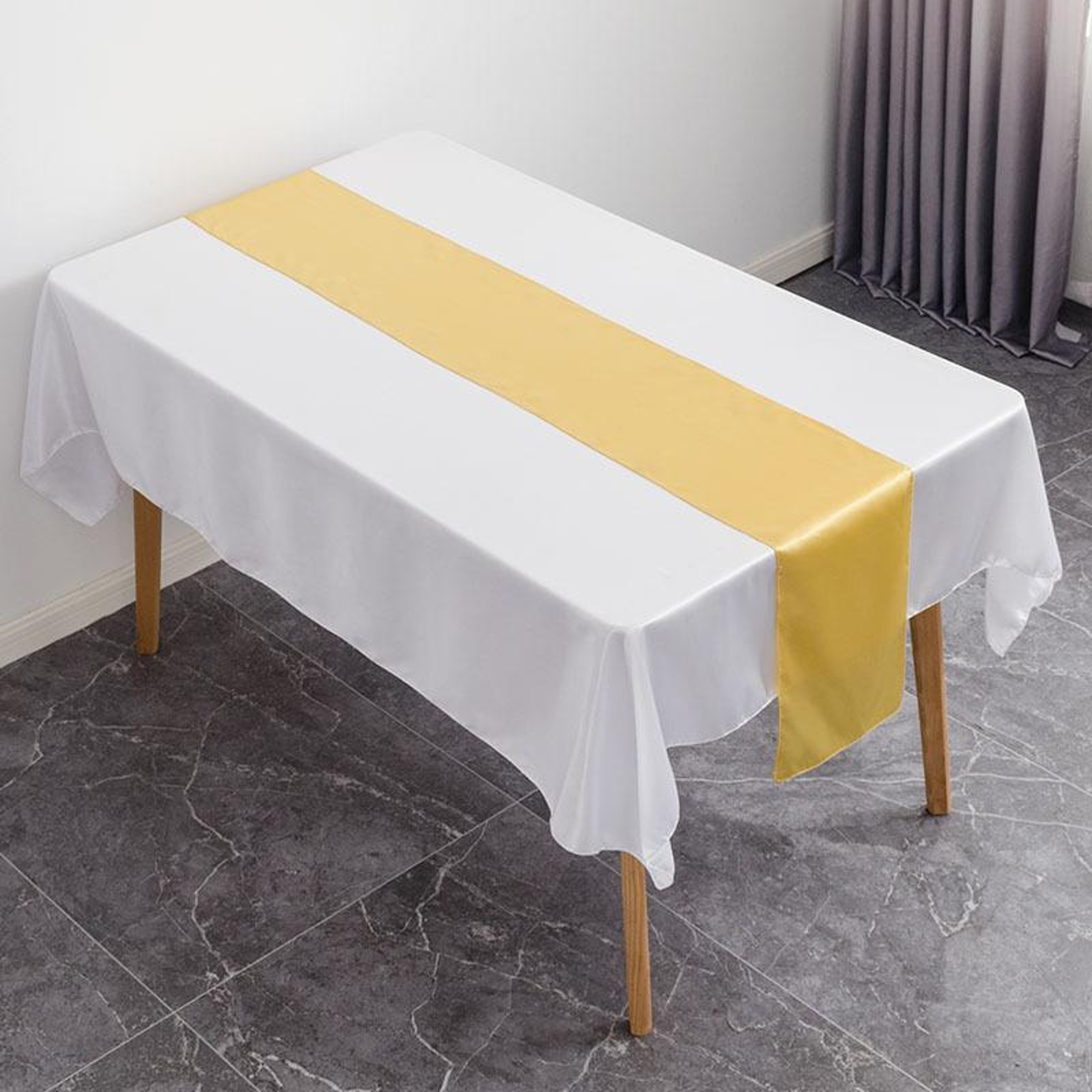Luxury Satin Table Runner For Weddings Parties  Elegant Dining Decor 0