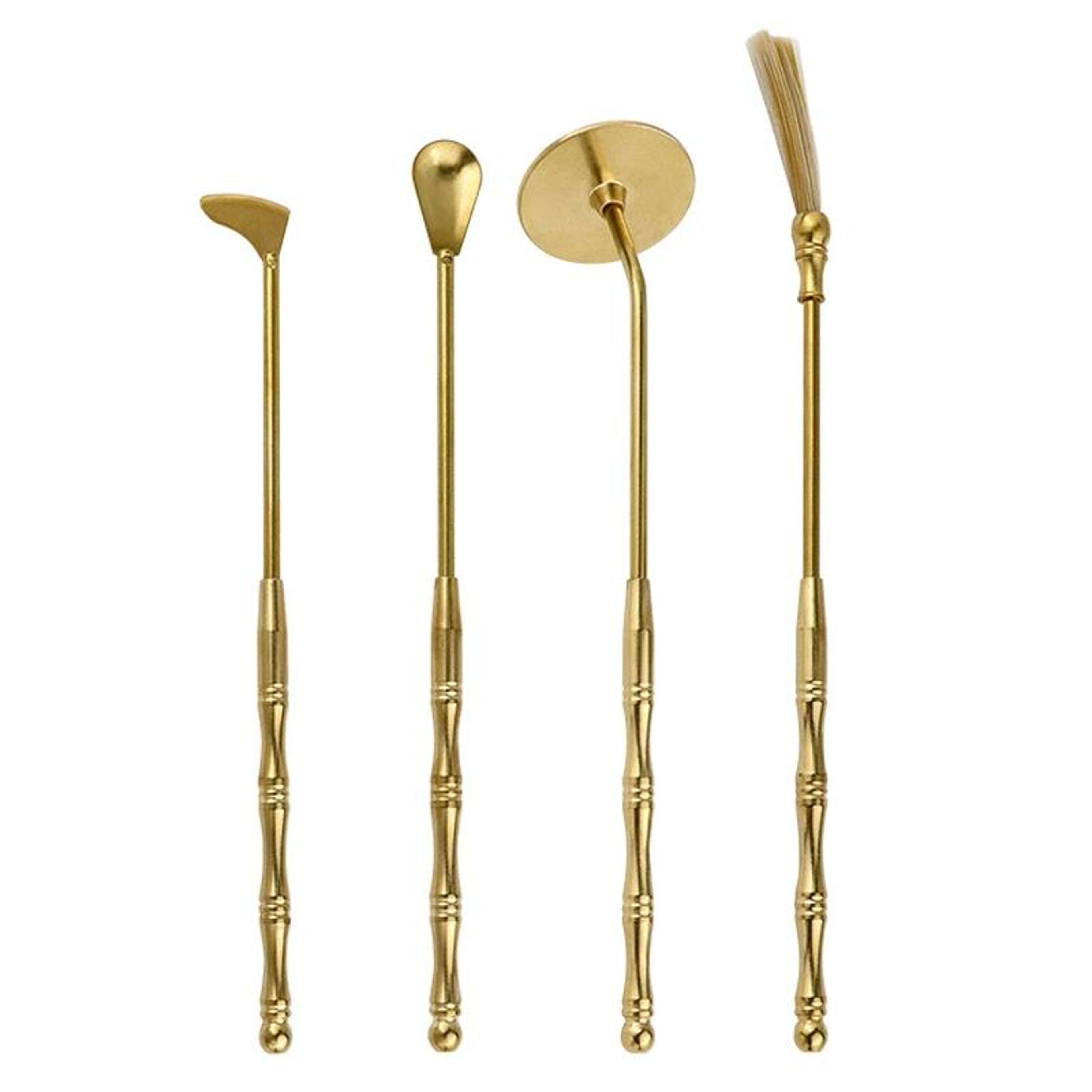 Brass Incense Tool Set for Ash Pressing and Aromatherapy Rituals – view 1