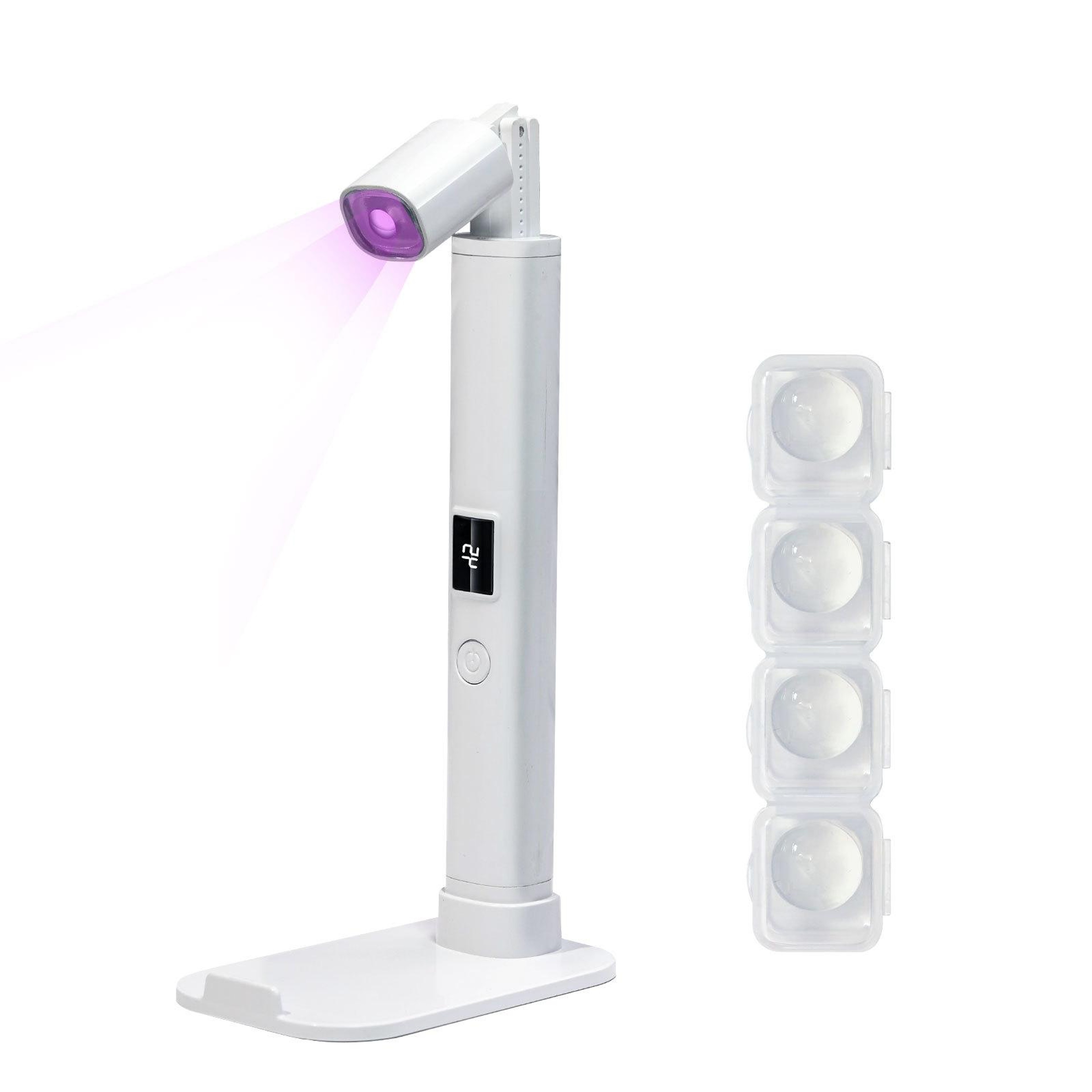 Portable UV LED Nail Lamp With Timer Display And Rechargeable Mini Nail Dryer 0