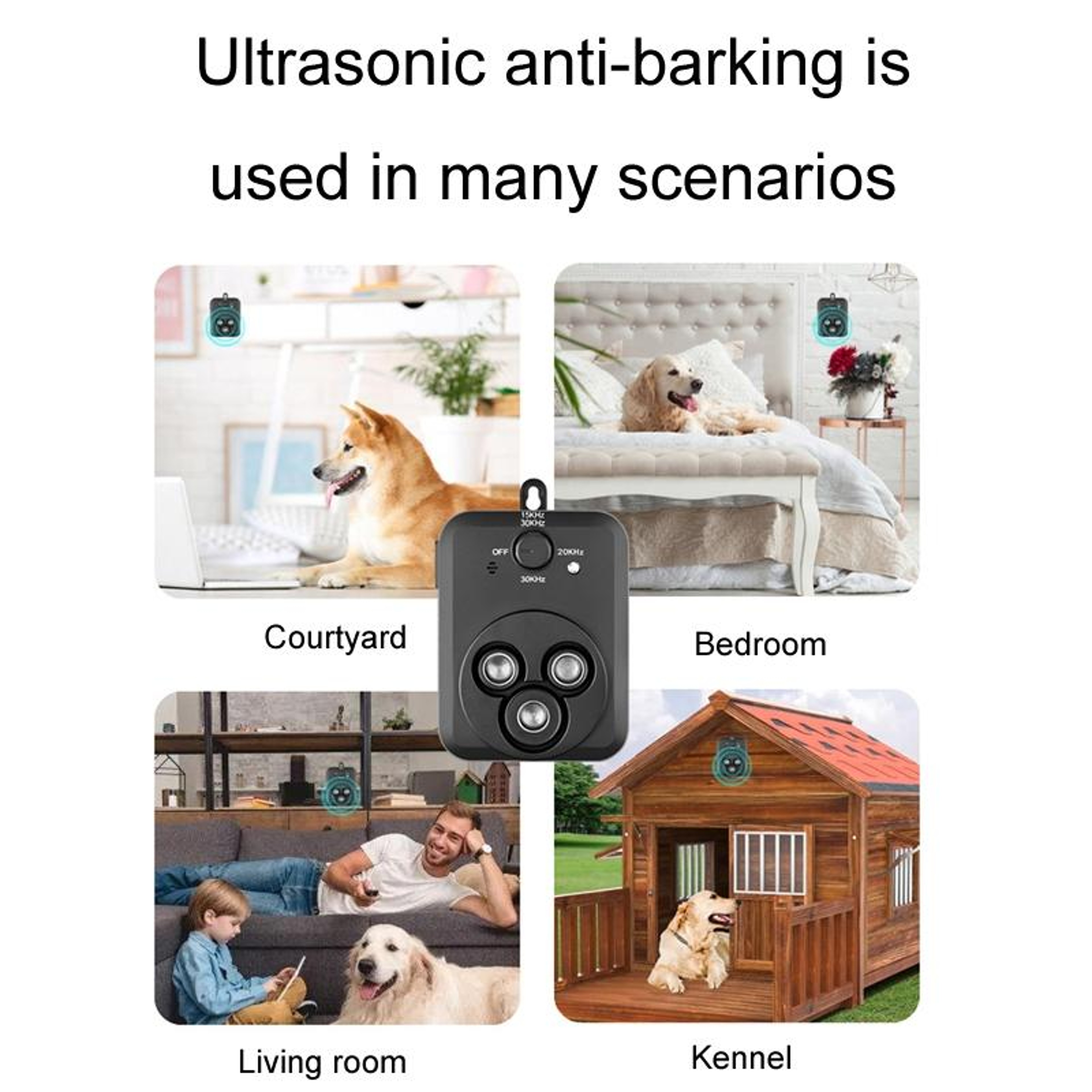 Ultrasonic Bark Control Device For Outdoor Dog Training  Noise Reduction 8