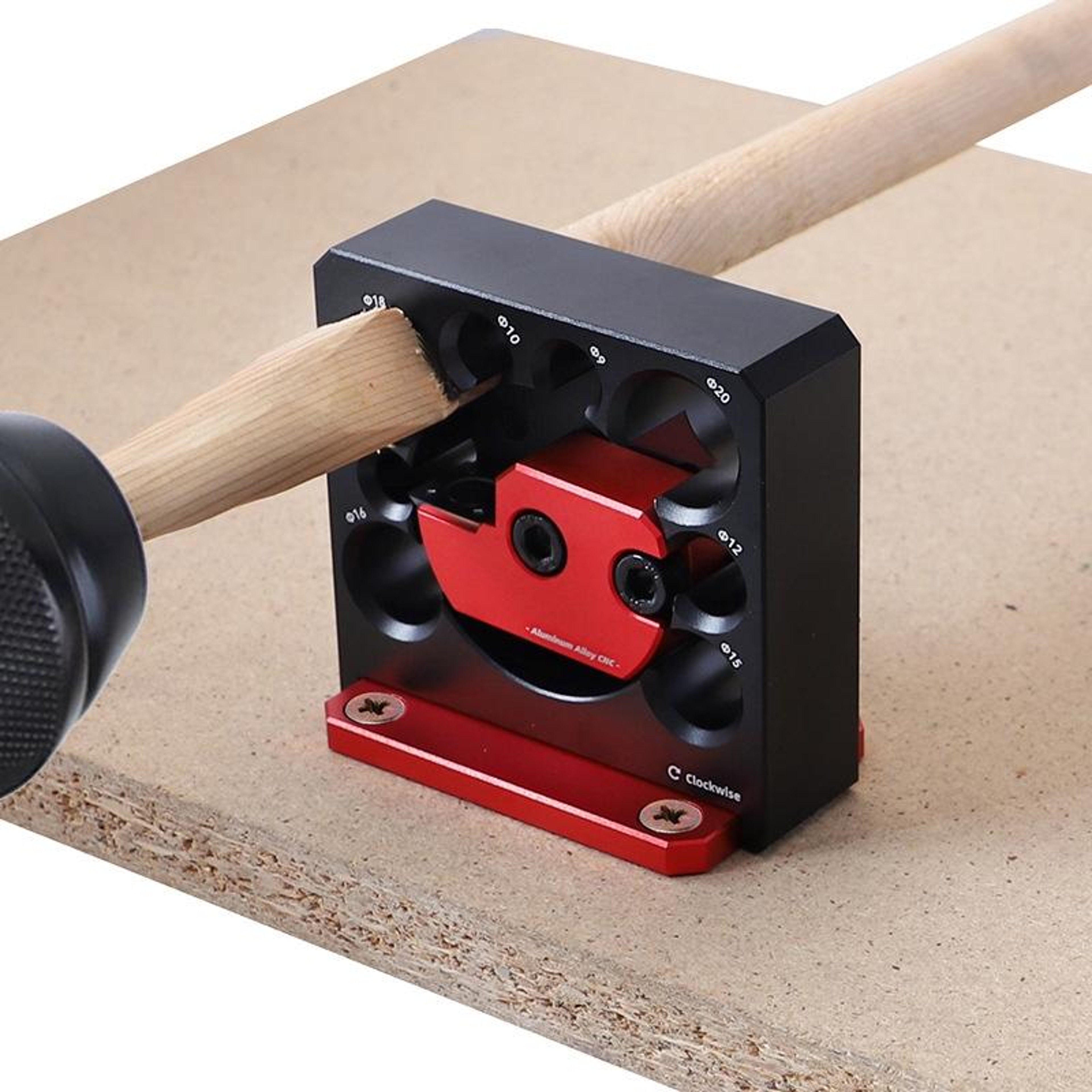 Adjustable Wood Dowel Maker Kit 8 Sizes Precision Woodworking Drill Guide Set 0