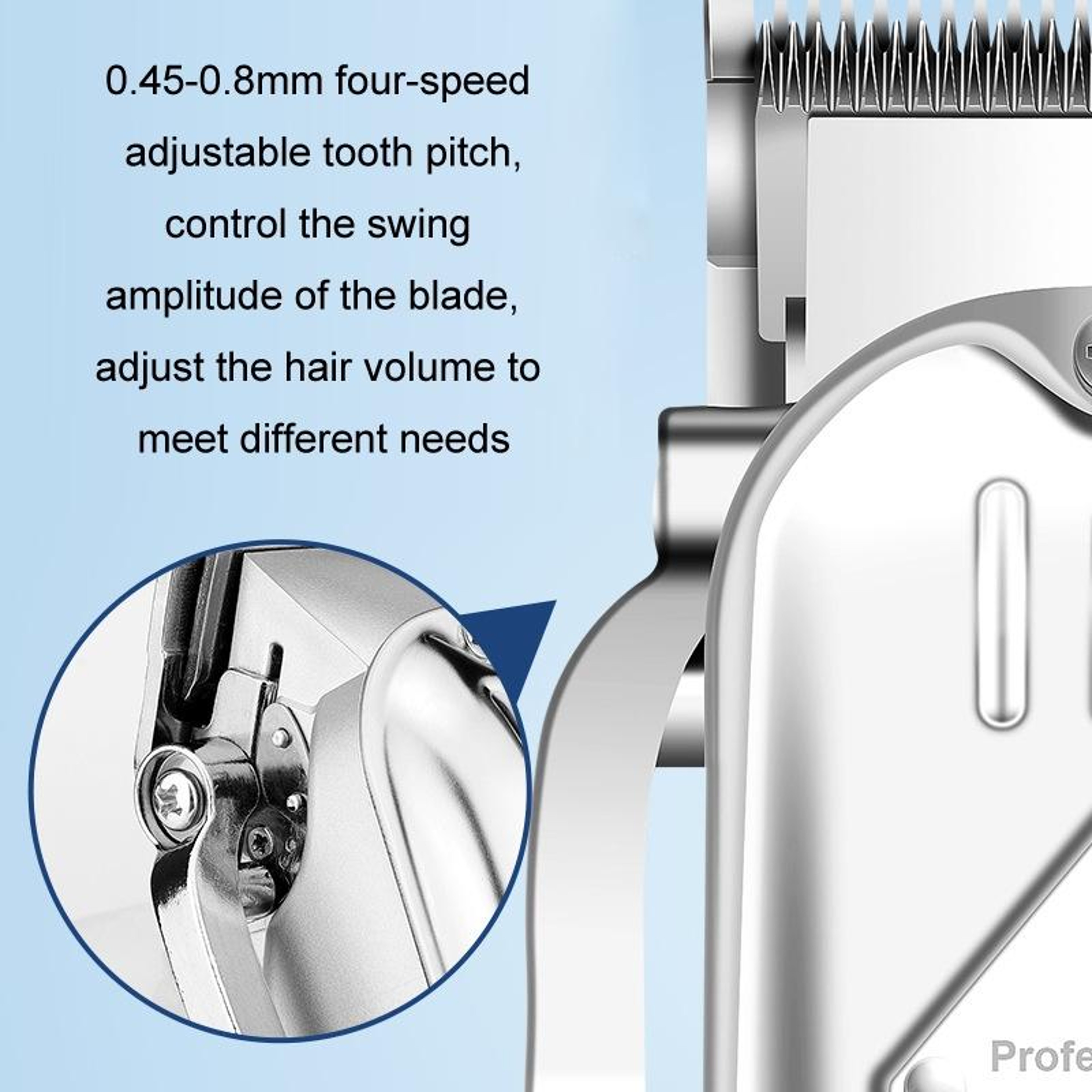 Professional Hair Clipper Set for Men with Rechargeable Trimmer & Electric Shaver Kit – view 4