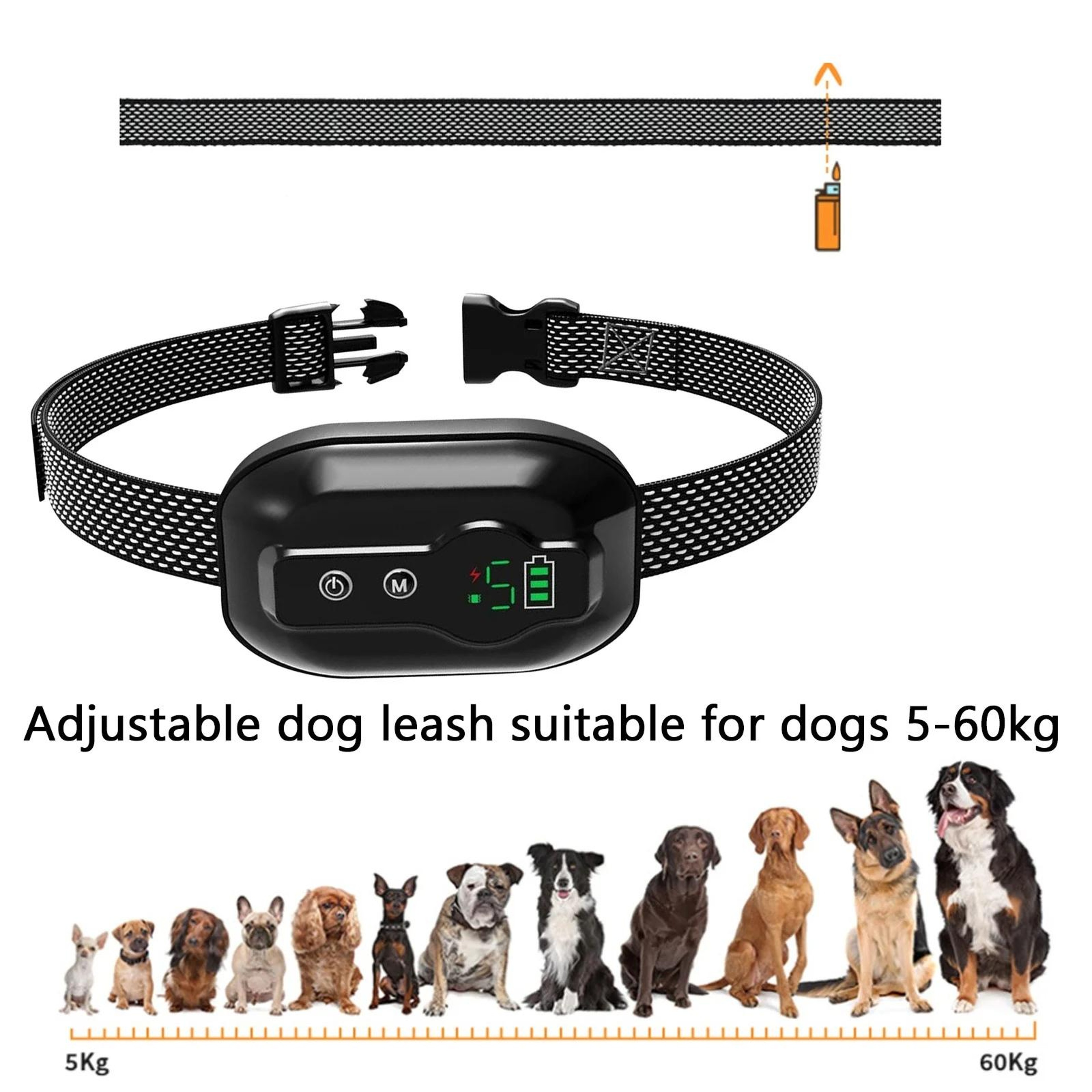 Smart AntiBarking Dog Collar Waterproof With Adjustable Sensitivity  3 Training Modes 1