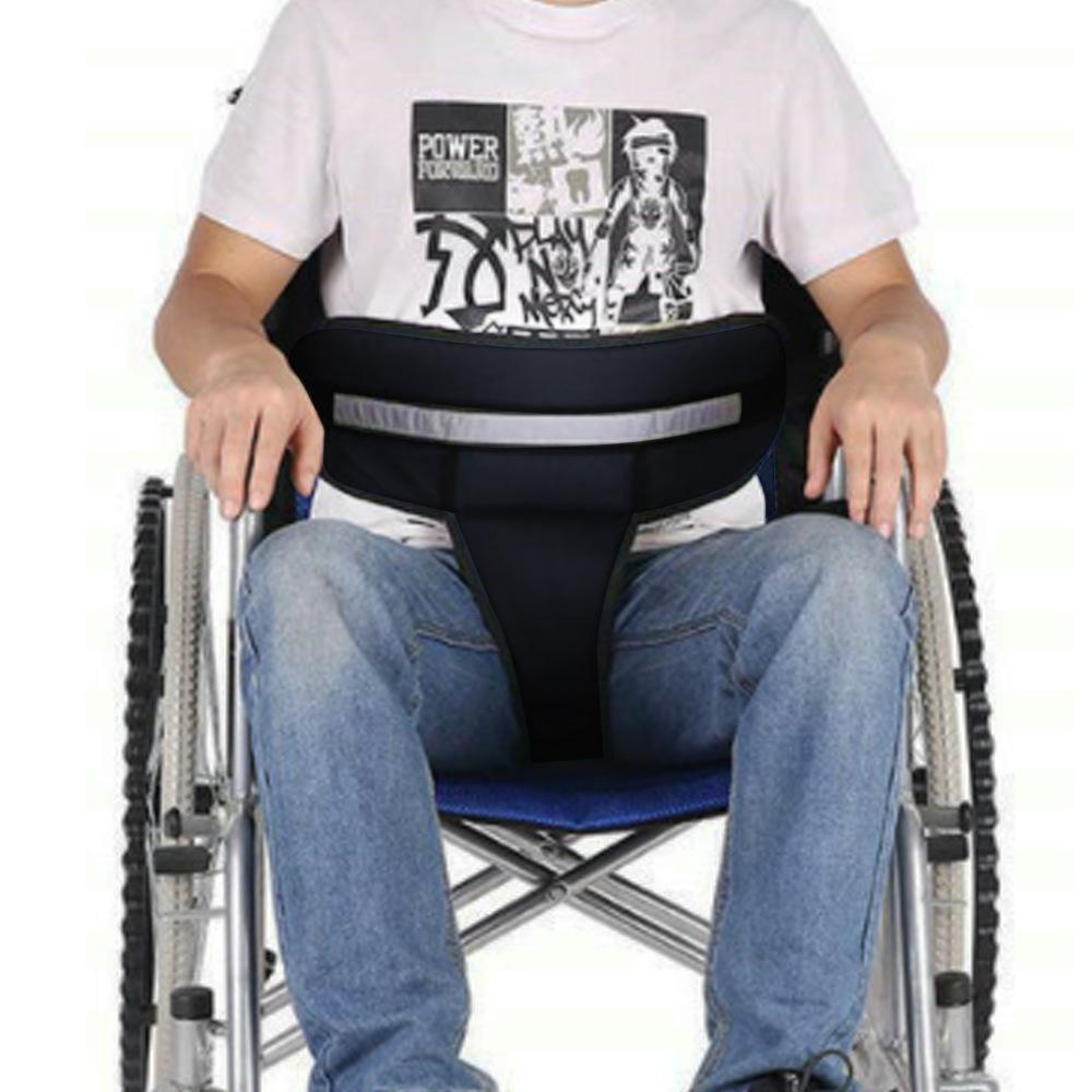 Breathable Wheelchair Safety Belt With Adjustable Buckles  AntiSlip Support 4