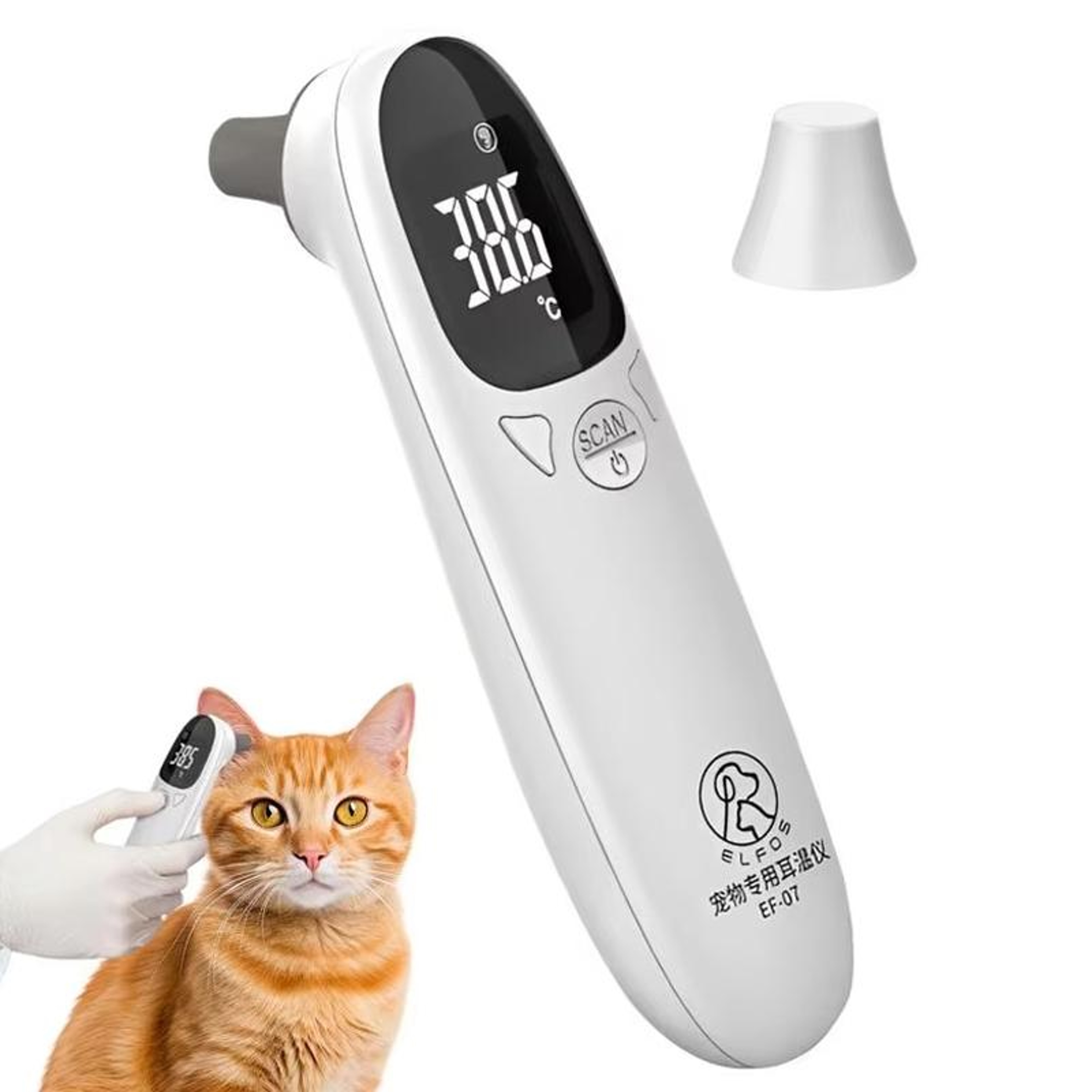 Infrared Pet Ear Thermometer for Dogs & Cats with Fast Digital Temperature Reading – view 5