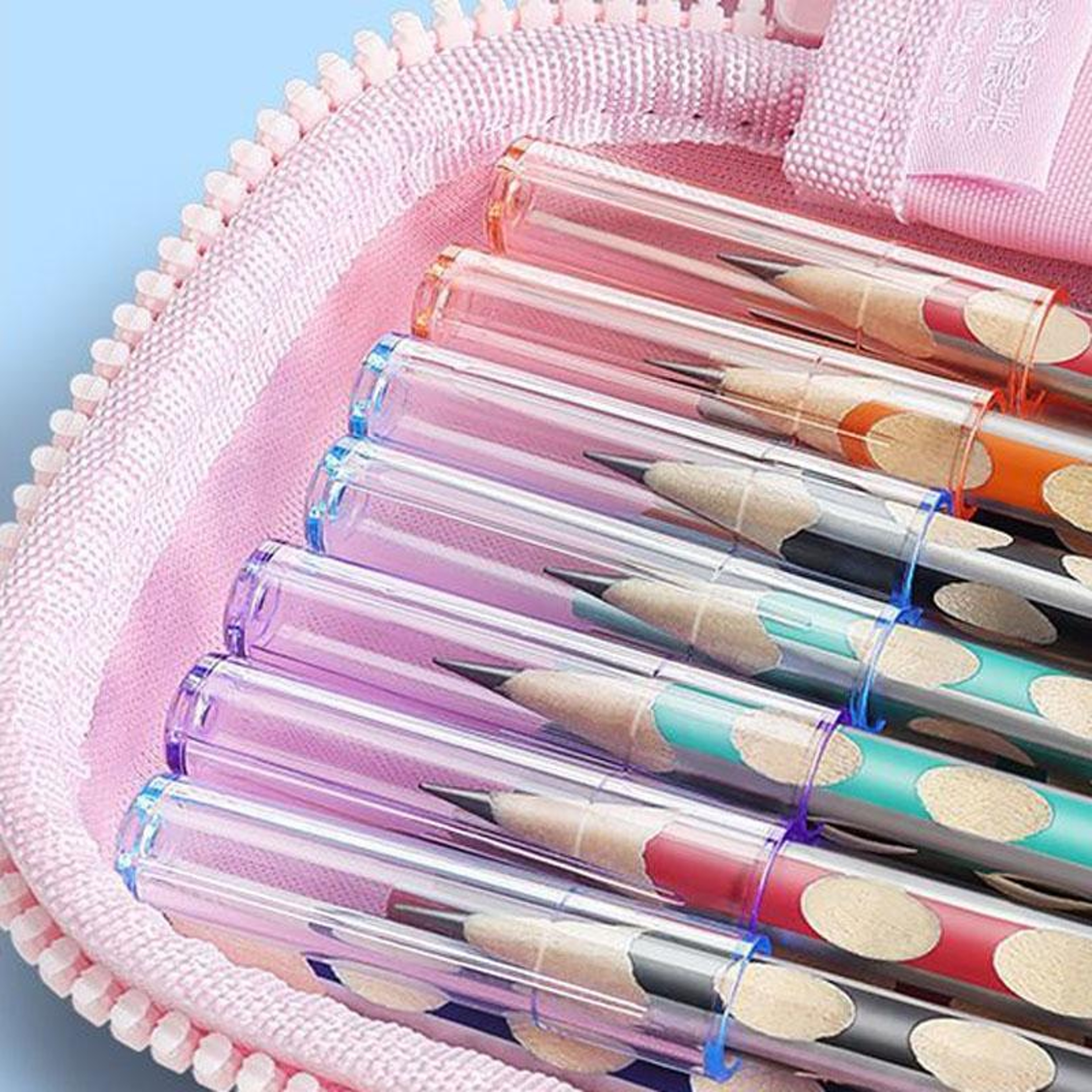 20PCS Pencil Tip Protectors Transparent Pen Caps for Pencils and Pens – view 7