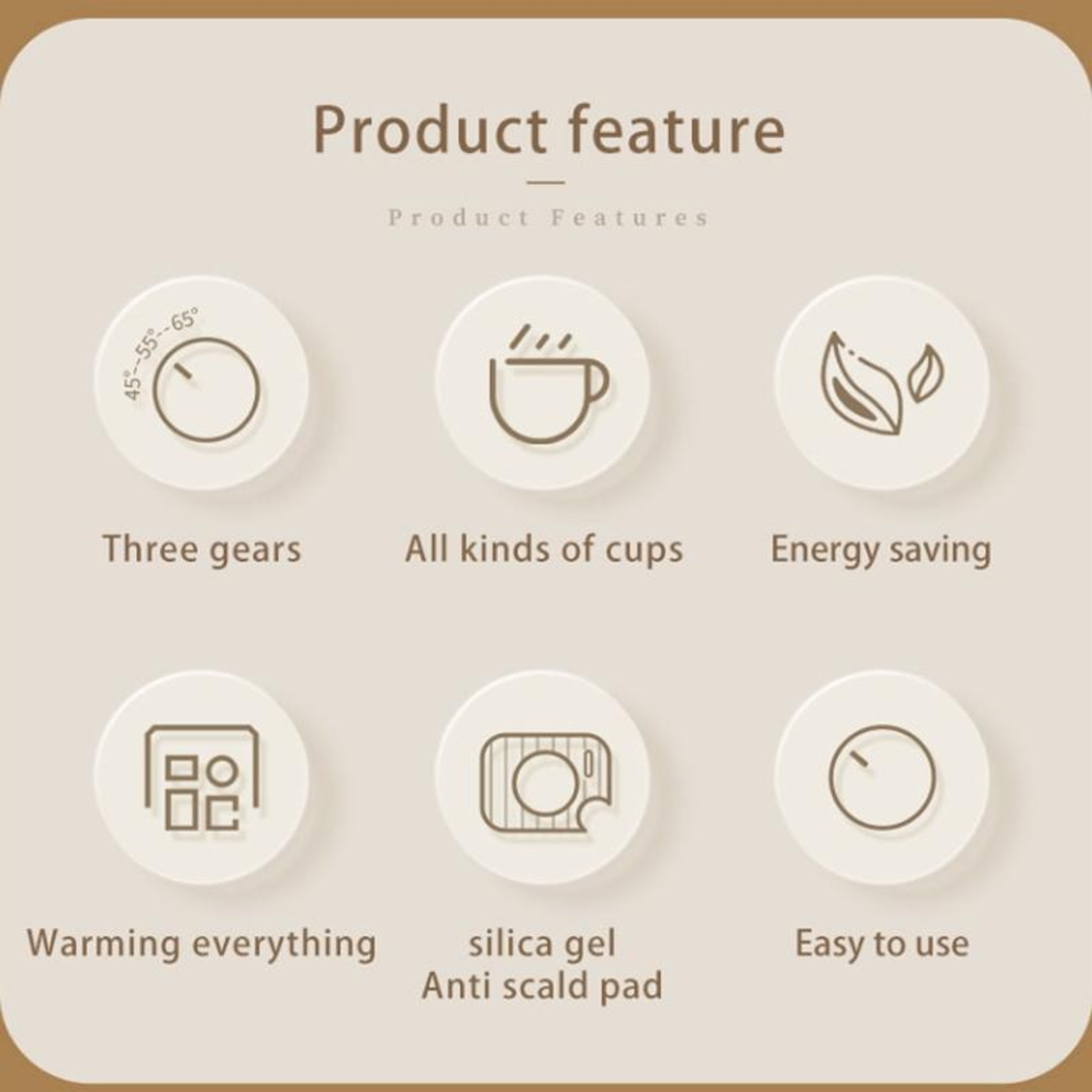 Electric Cup Warmer  Thermostatic Cup Heater Coaster 1