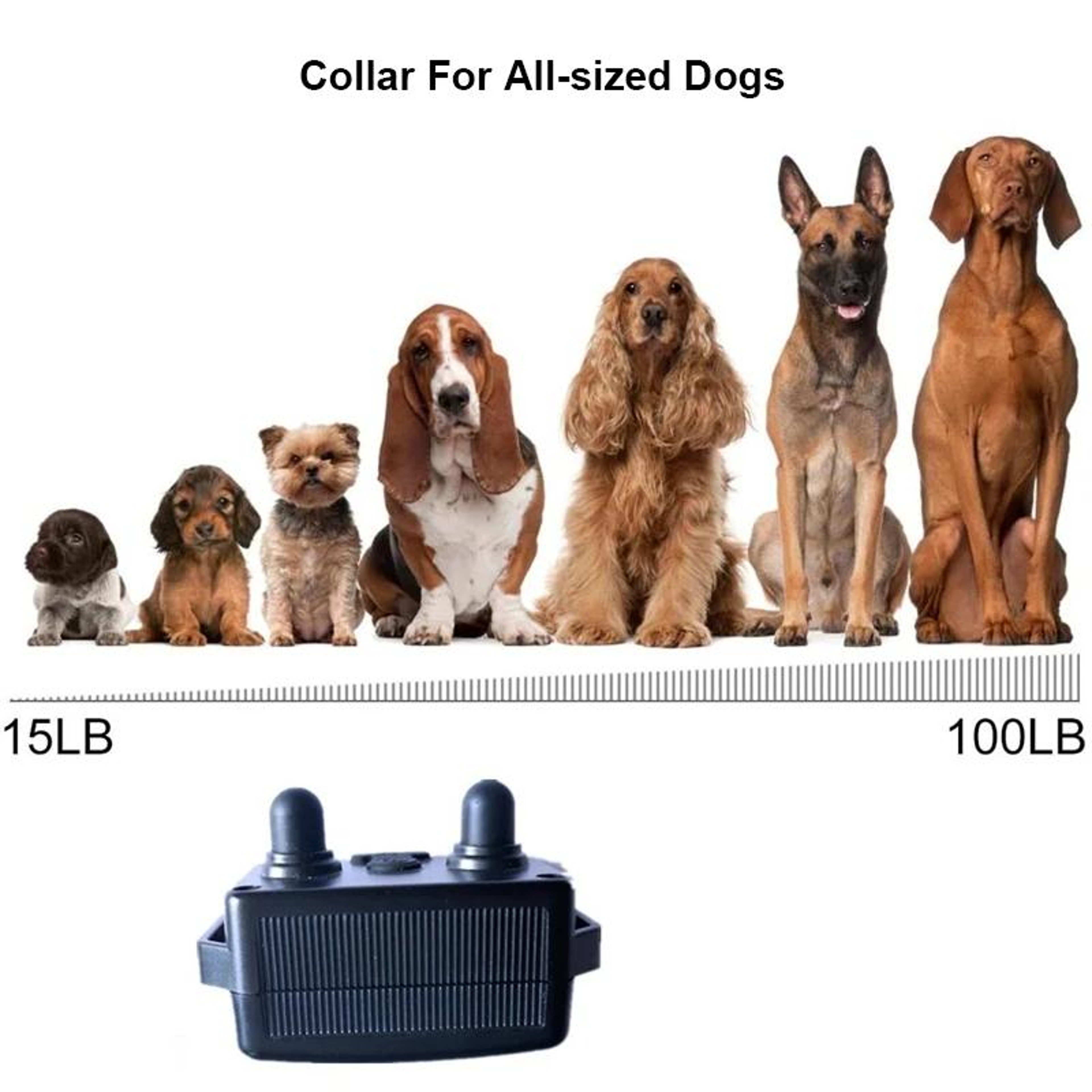 800m Remote Dog Trainer Collar With Shock  Vibration For Stop Barking 9